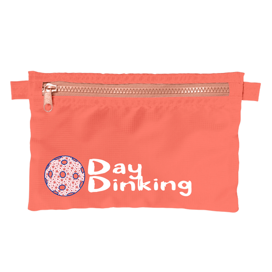 Day Dinking With Pickleballs (Customizable) | Pickleball Stash Pouch Bag | Small Size Court Stash Bag