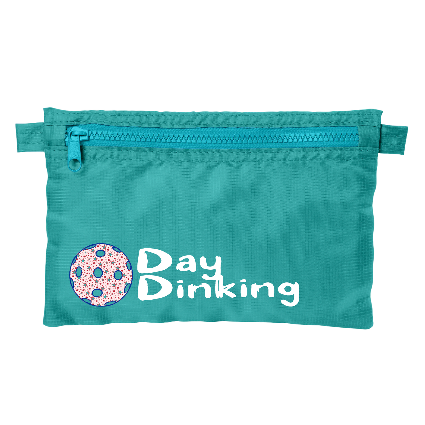 Day Dinking With Pickleballs (Customizable) | Pickleball Stash Pouch Bag | Small Size Court Stash Bag