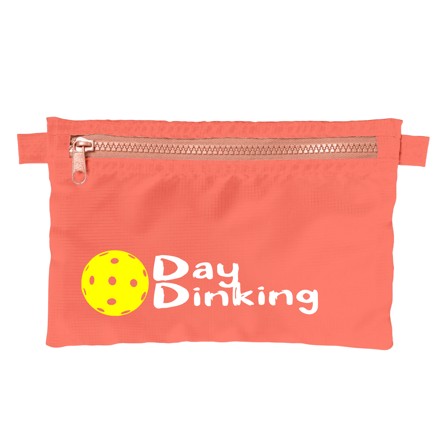 Day Dinking With Pickleballs (Customizable) | Pickleball Stash Pouch Bag | Small Size Court Stash Bag