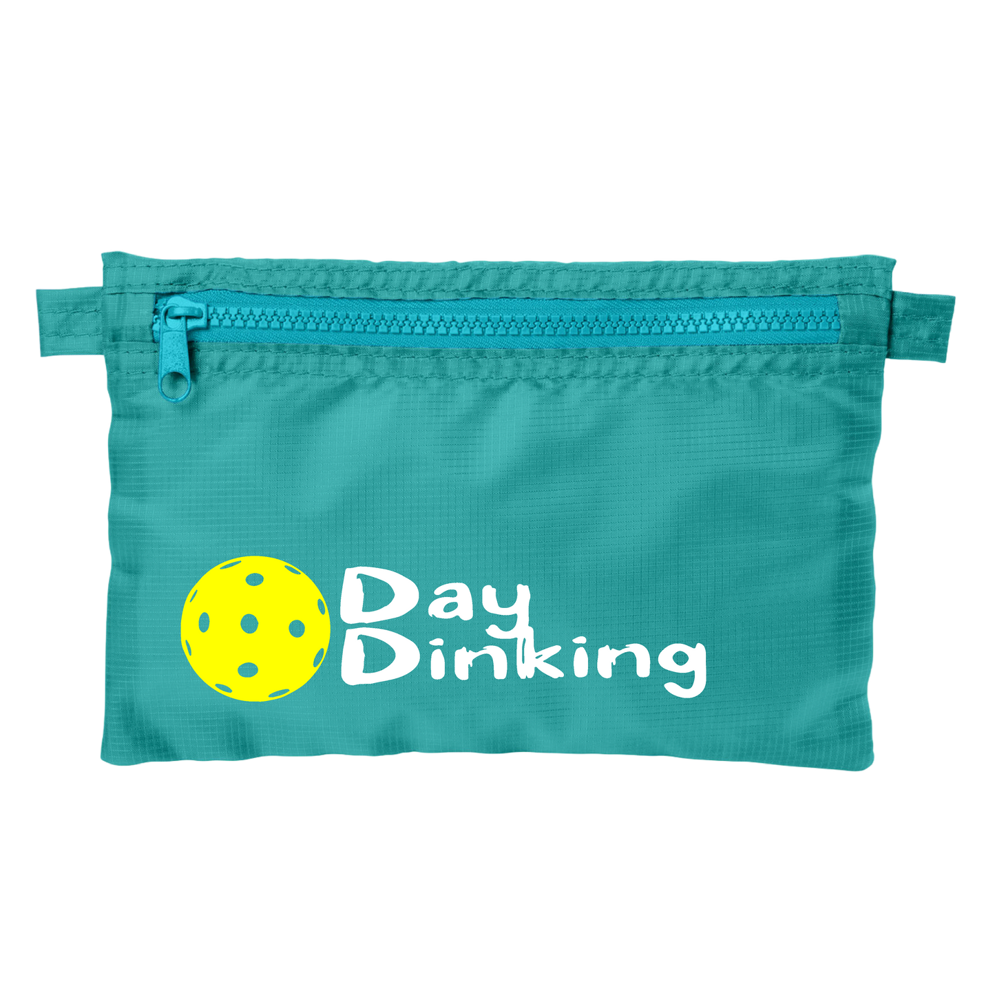 Day Dinking With Pickleballs (Customizable) | Pickleball Stash Pouch Bag | Small Size Court Stash Bag