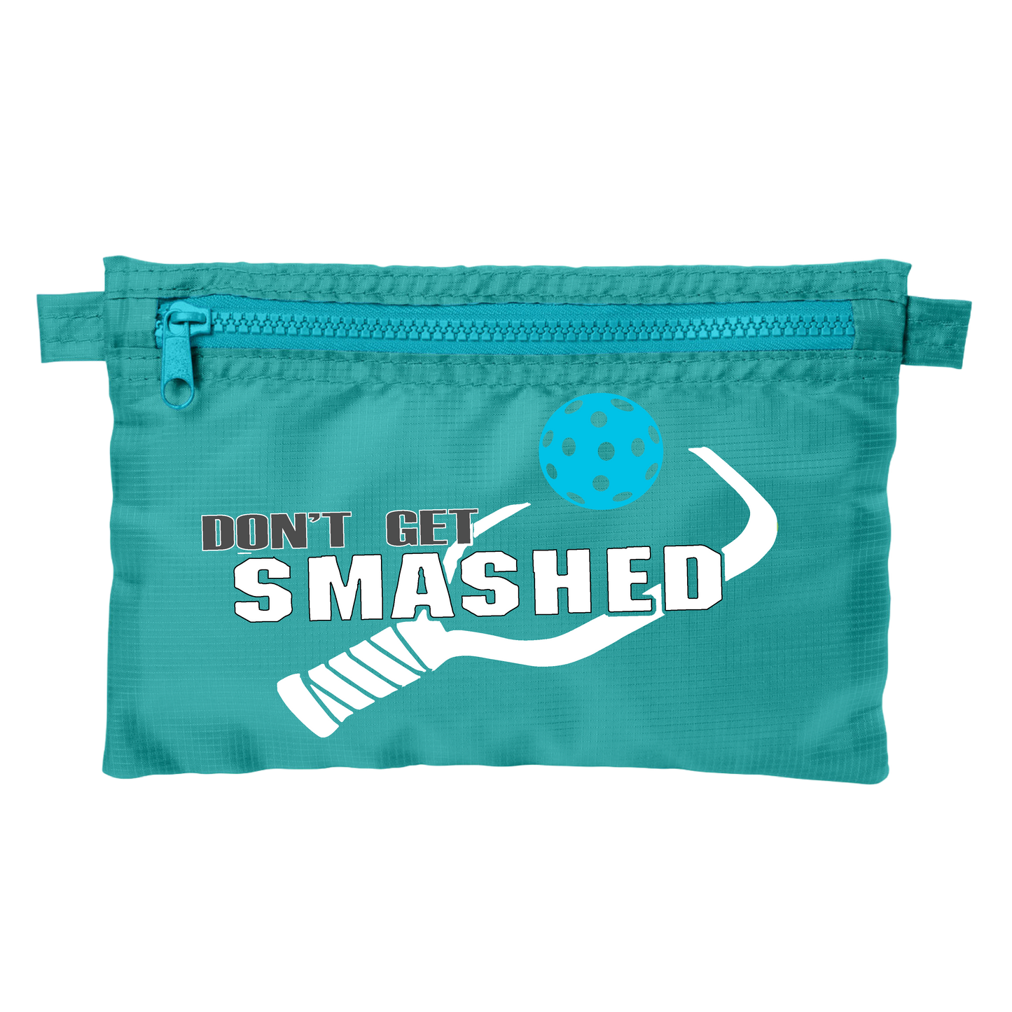 Don't Get Smashed With Pickleballs (Customizable) | Pickleball Stash Pouch Bag | Small Size Court Stash Bag