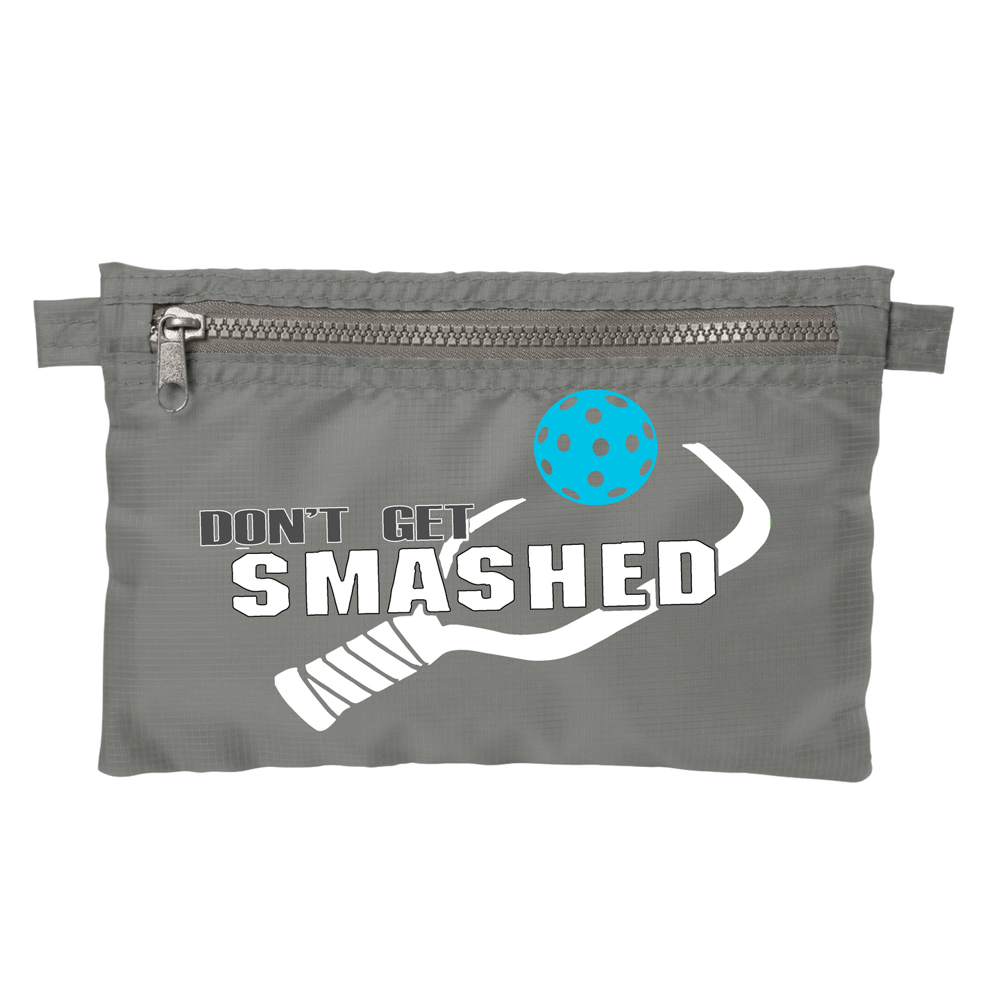 Don't Get Smashed With Pickleballs (Customizable) | Pickleball Stash Pouch Bag | Small Size Court Stash Bag