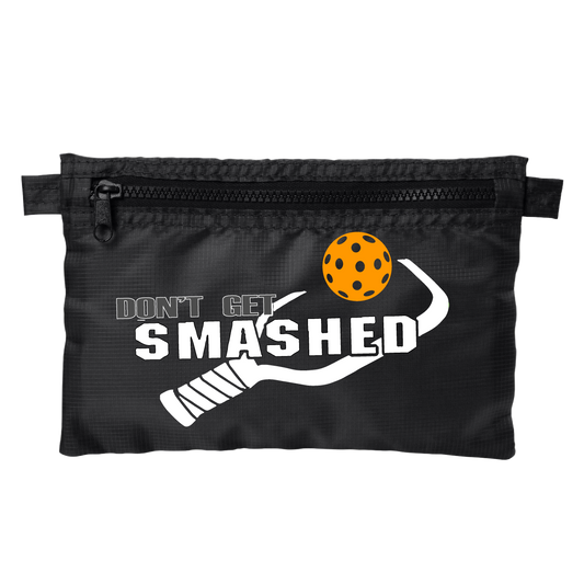 Don't Get Smashed With Pickleballs (Customizable) | Pickleball Stash Pouch Bag | Small Size Court Stash Bag