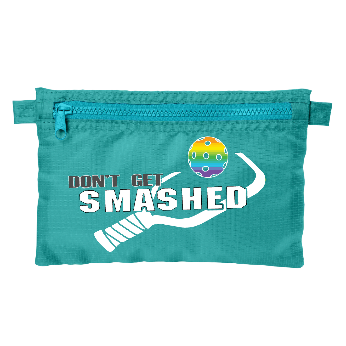 Don't Get Smashed With Pickleballs (Customizable) | Pickleball Stash Pouch Bag | Small Size Court Stash Bag