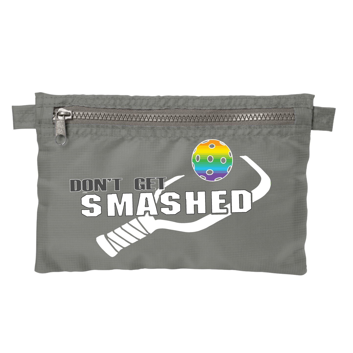 Don't Get Smashed With Pickleballs (Customizable) | Pickleball Stash Pouch Bag | Small Size Court Stash Bag