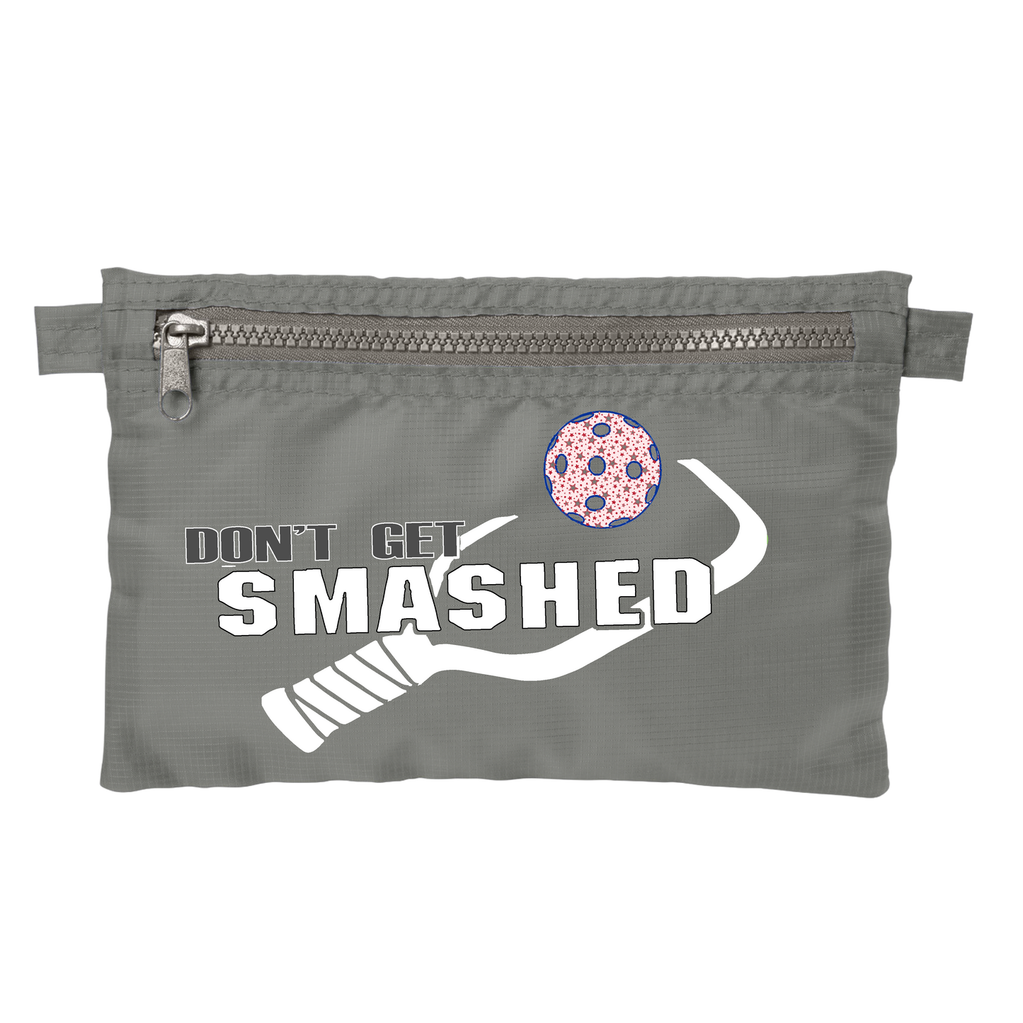 Don't Get Smashed With Pickleballs (Customizable) | Pickleball Stash Pouch Bag | Small Size Court Stash Bag