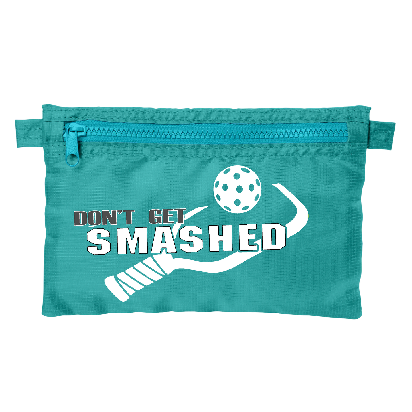 Don't Get Smashed With Pickleballs (Customizable) | Pickleball Stash Pouch Bag | Small Size Court Stash Bag