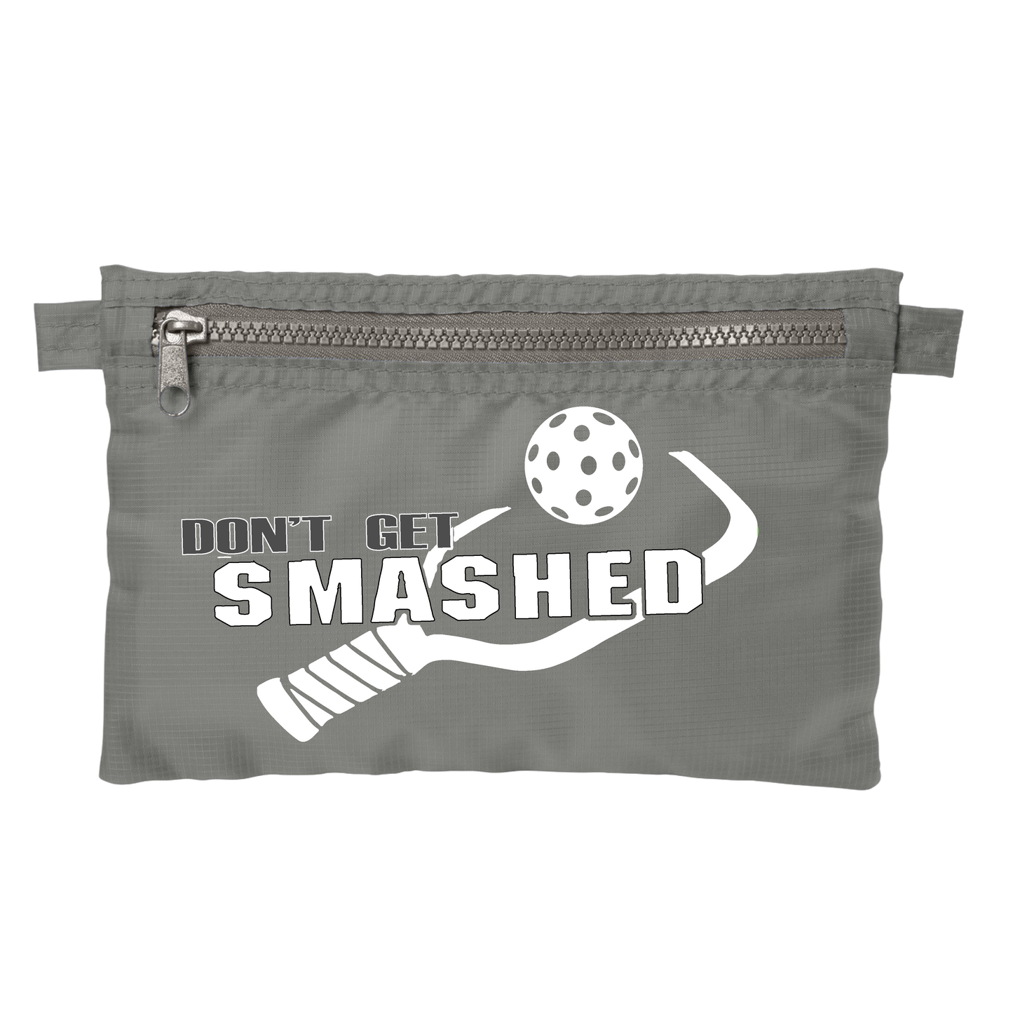 Don't Get Smashed With Pickleballs (Customizable) | Pickleball Stash Pouch Bag | Small Size Court Stash Bag