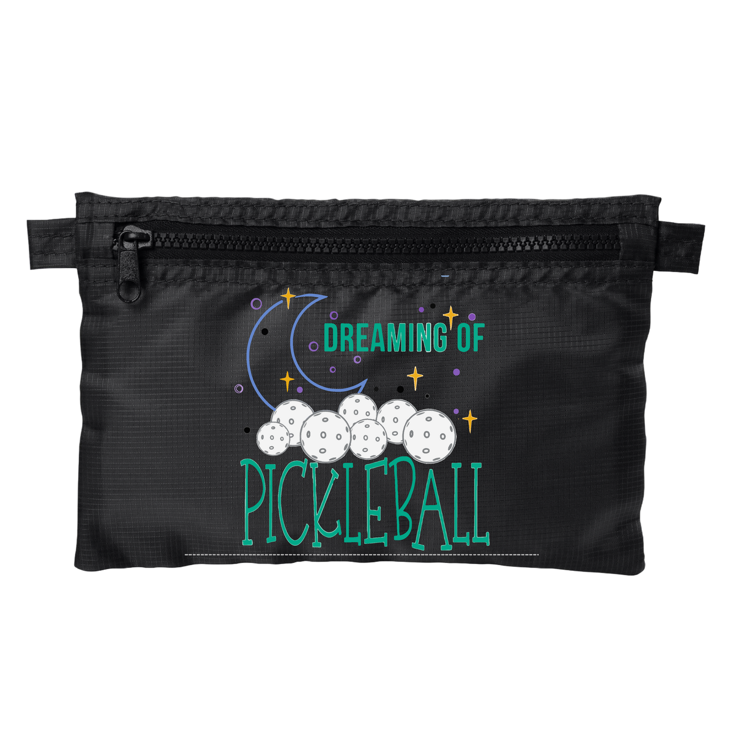 Dreaming Of Pickleball | Pickleball Stash Pouch Bag | Small Size Court Stash Bag