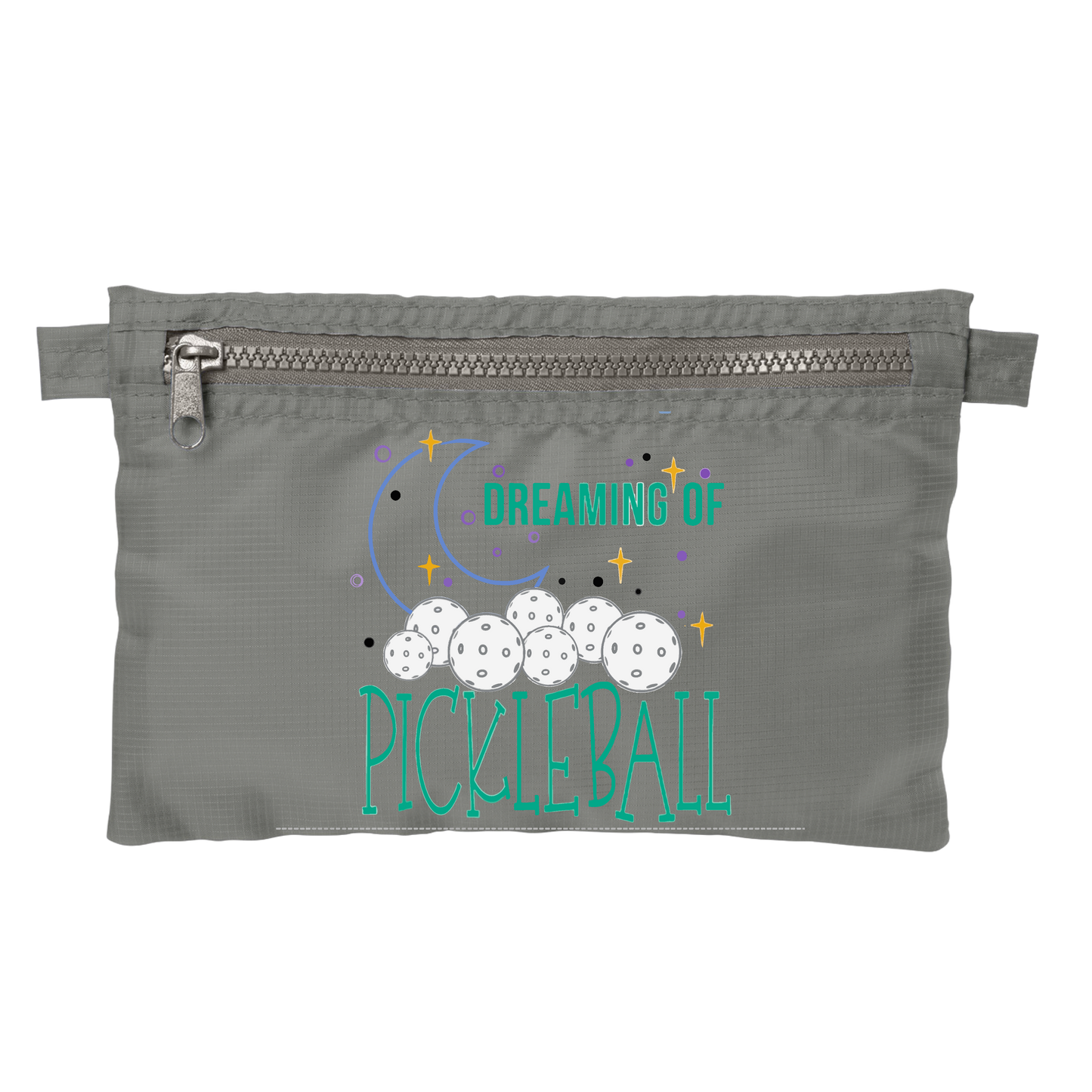 Dreaming Of Pickleball | Pickleball Stash Pouch Bag | Small Size Court Stash Bag