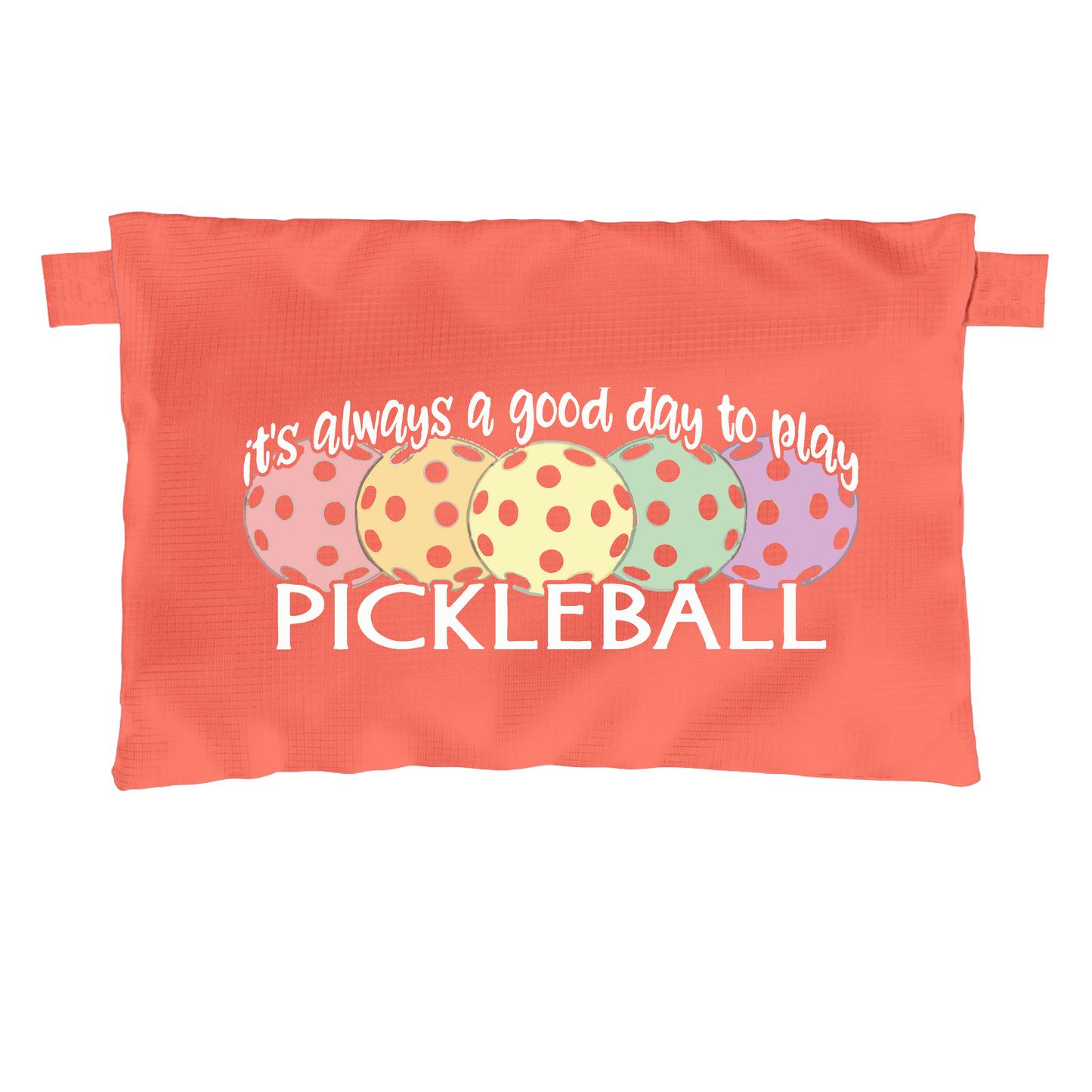 It's Always a Good Day to Play Pickleball | Pickleball Cosmetic Stash Pouch Bag | Small Size Court Stash Bag