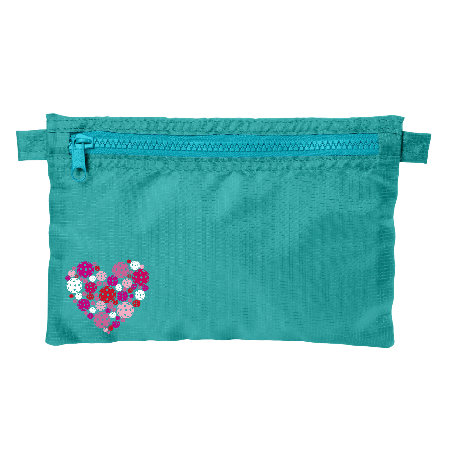 Pickleball Heart | Pickleball Stash Pouch Bag | Small Size Court Stash Bag