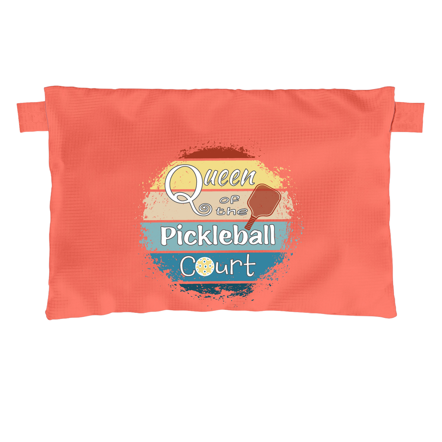 Queen of the Pickleball Court | Pickleball Cosmetic Stash Pouch Bag | Small Size Court Stash Bag