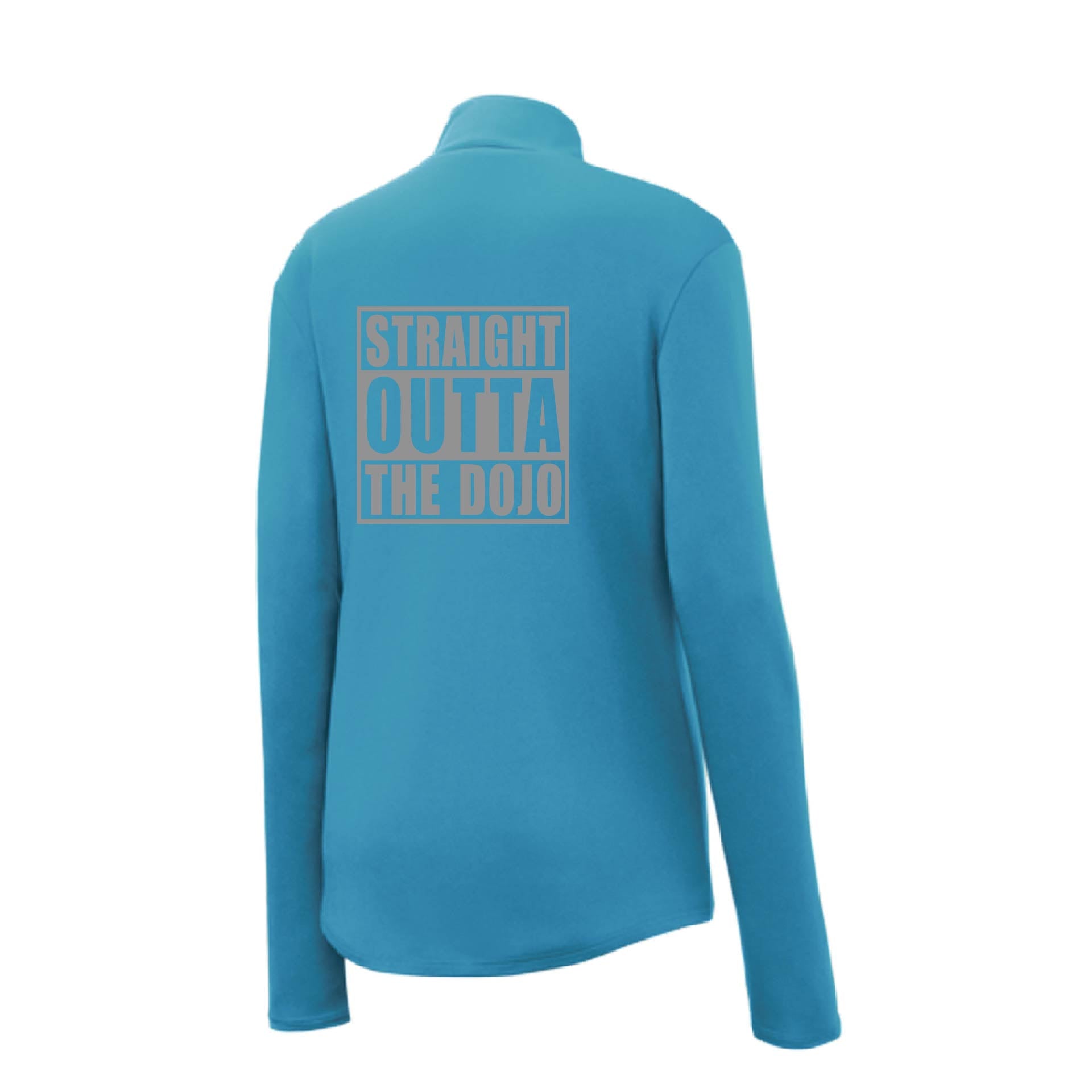 Straight Otta the Dojo | Women's 1/4 Zip Karate Performance Pullover Shirts | 100% Polyester