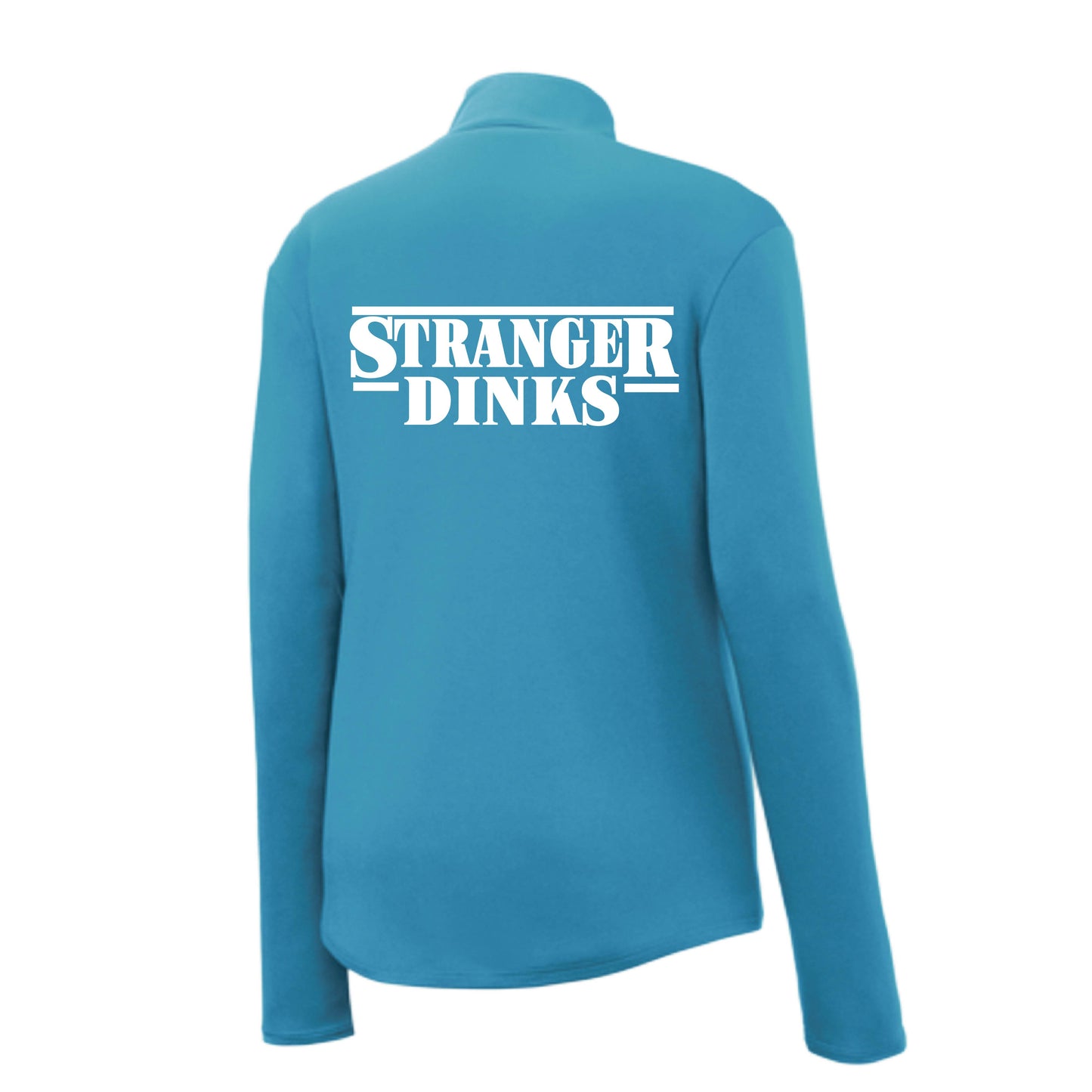 Stranger Dinks | Women's 1/4 Zip Performance Pullover Shirts | 100% Polyester