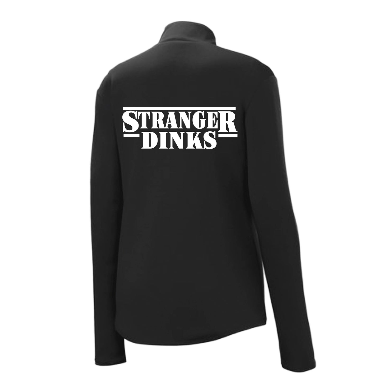 Stranger Dinks | Women's 1/4 Zip Performance Pullover Shirts | 100% Polyester