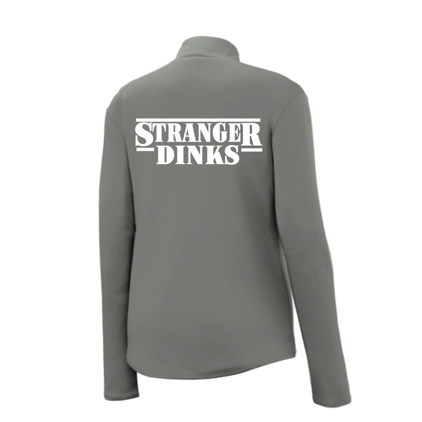Stranger Dinks | Women's 1/4 Zip Performance Pullover Shirts | 100% Polyester