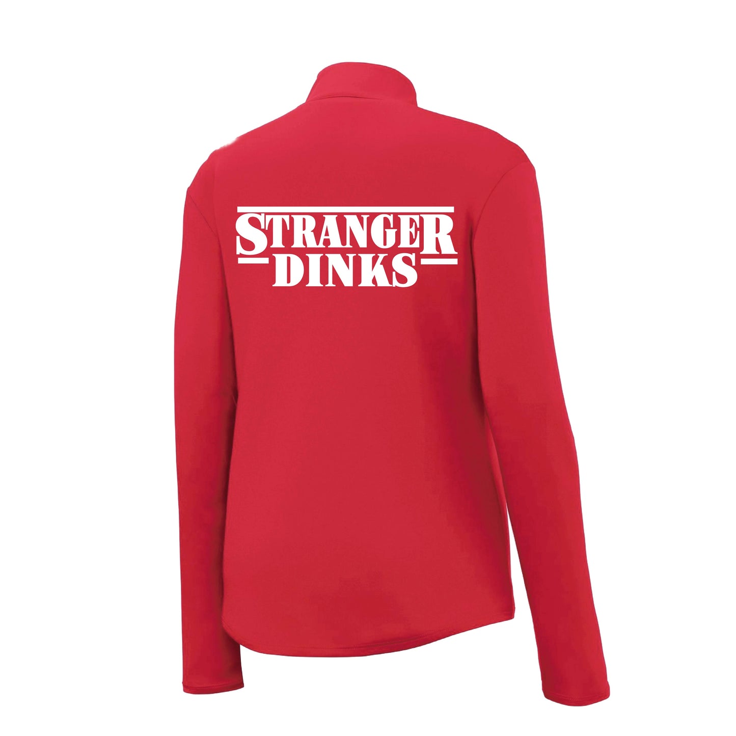 Stranger Dinks | Women's 1/4 Zip Performance Pullover Shirts | 100% Polyester