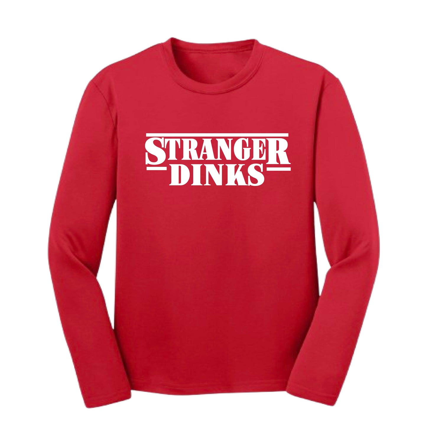 Stranger Dinks | Youth Long Sleeve Performance T-Shirts | 100% Polyester