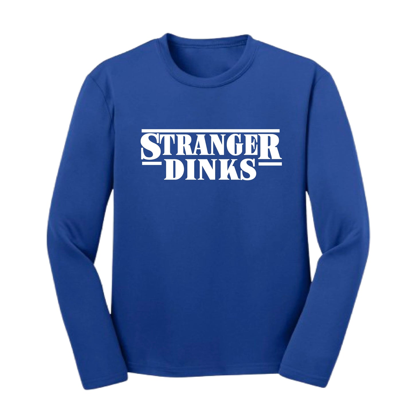 Stranger Dinks | Youth Long Sleeve Performance T-Shirts | 100% Polyester