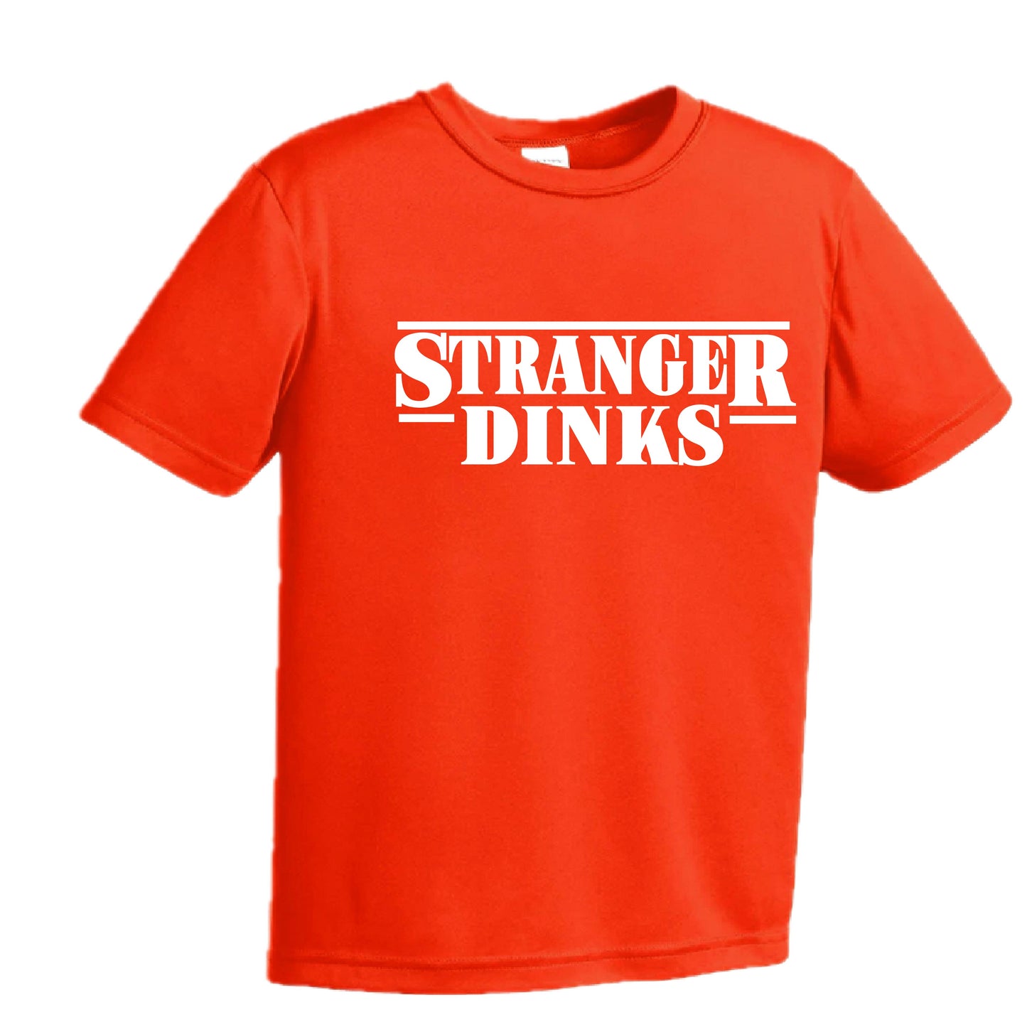 Stranger Dinks | Youth Short Sleeve Performance T-Shirts | 100% Polyester