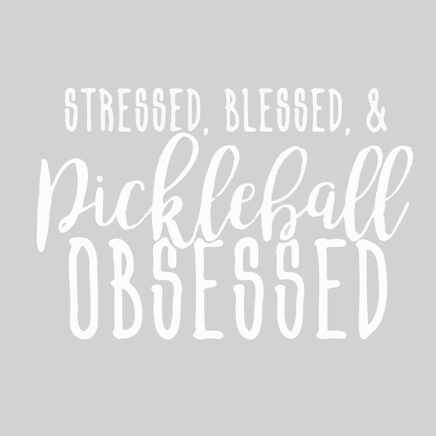 Stressed Blessed Pickleball Obsessed | Clearance Women's 1/4 Zip Pickleball Athletic Performance Pullover Shirt | 100% Polyester