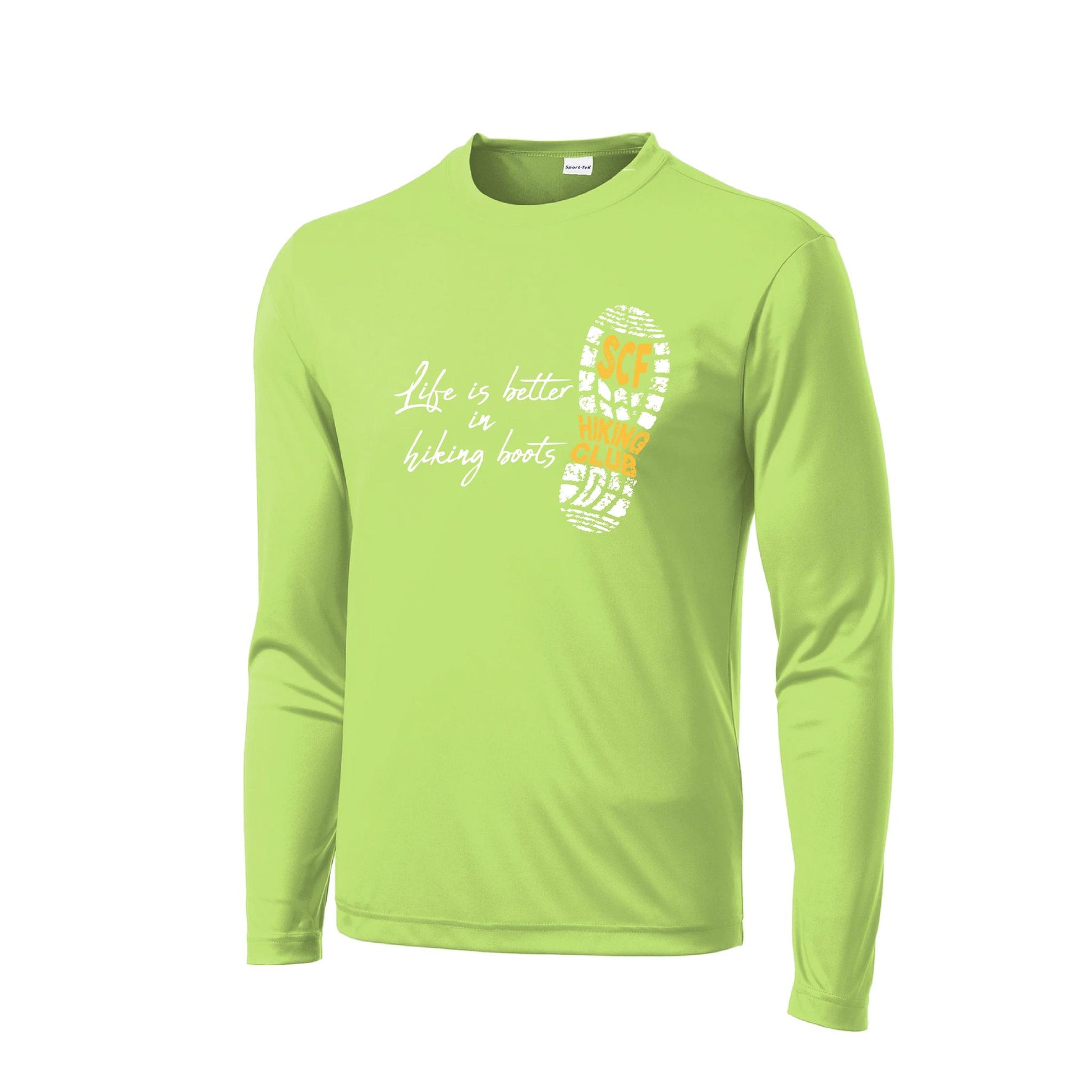 Sun City Festival Hiking Club | Clearance Men's Long Sleeve Athletic Performance T-Shirt | 100% Polyester