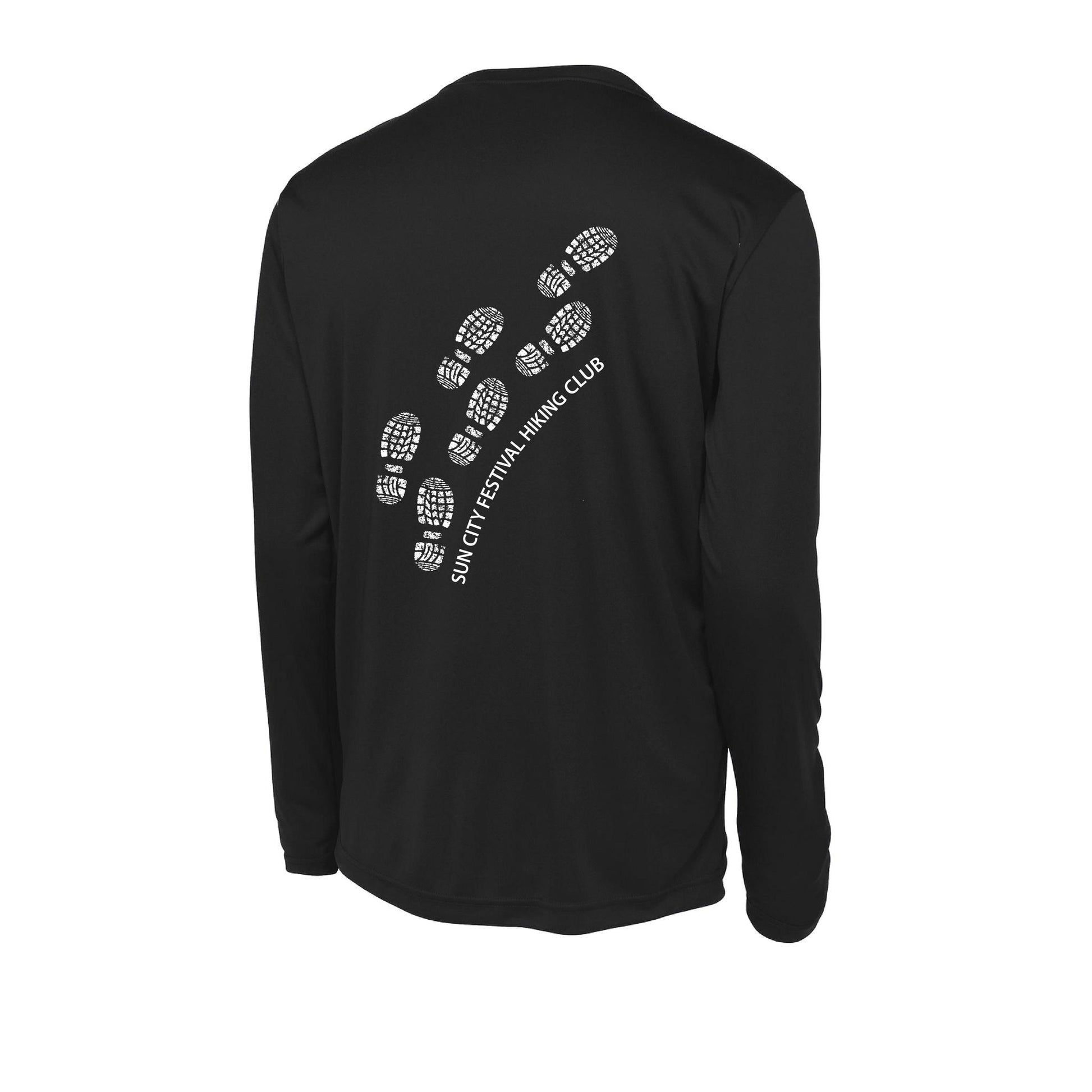 Sun City Festival Hiking Club | Men's Long Sleeve Athletic Performance T-Shirt | 100% Polyester