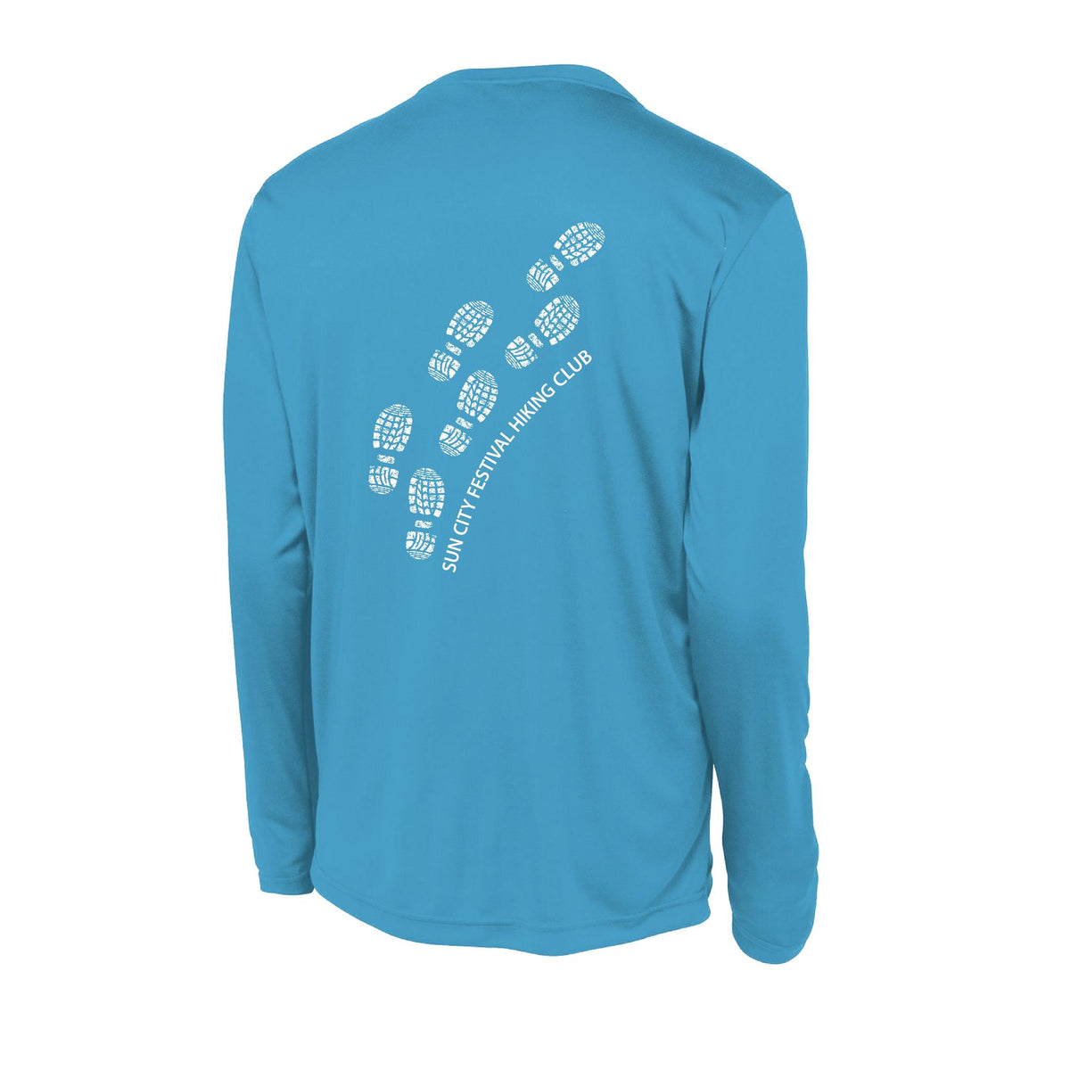 Sun City Festival Hiking Club | Men's Long Sleeve Athletic Performance T-Shirt | 100% Polyester
