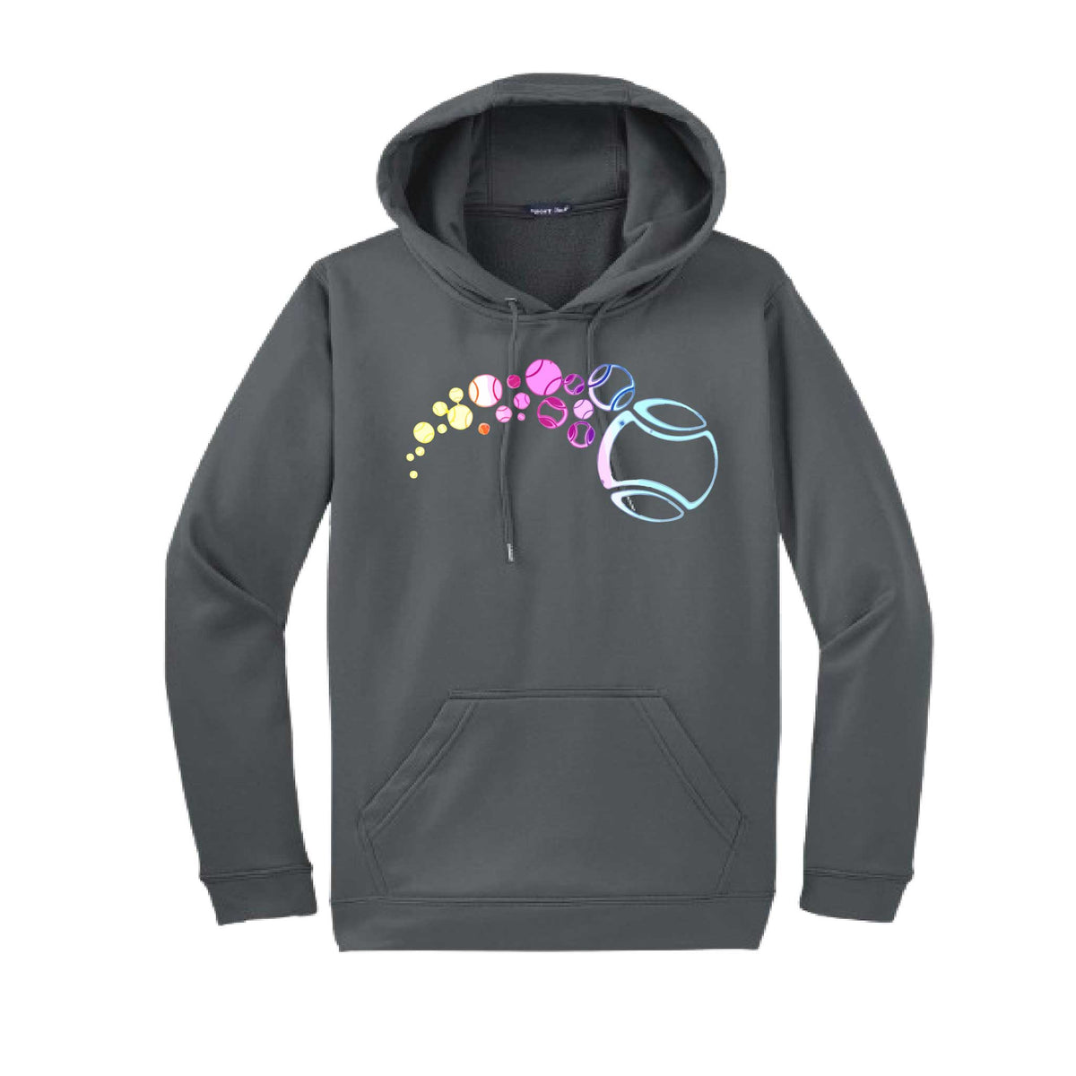 Tennis Focus | Unisex Hoodie Athletic Tennis Sweatshirt | 50% Cotton/50% Polyester