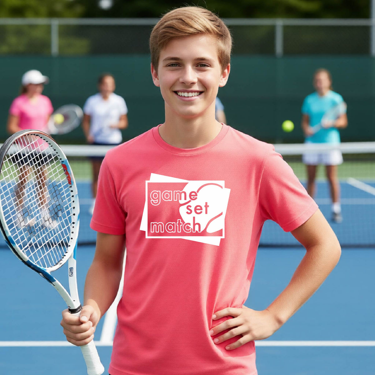 Youth Tennis Performance Shirt – Athletic Tennis Tee for Kids - Short-Sleeve