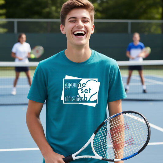 Youth Tennis Performance Shirt – Athletic Tennis Tee for Kids - Short-Sleeve