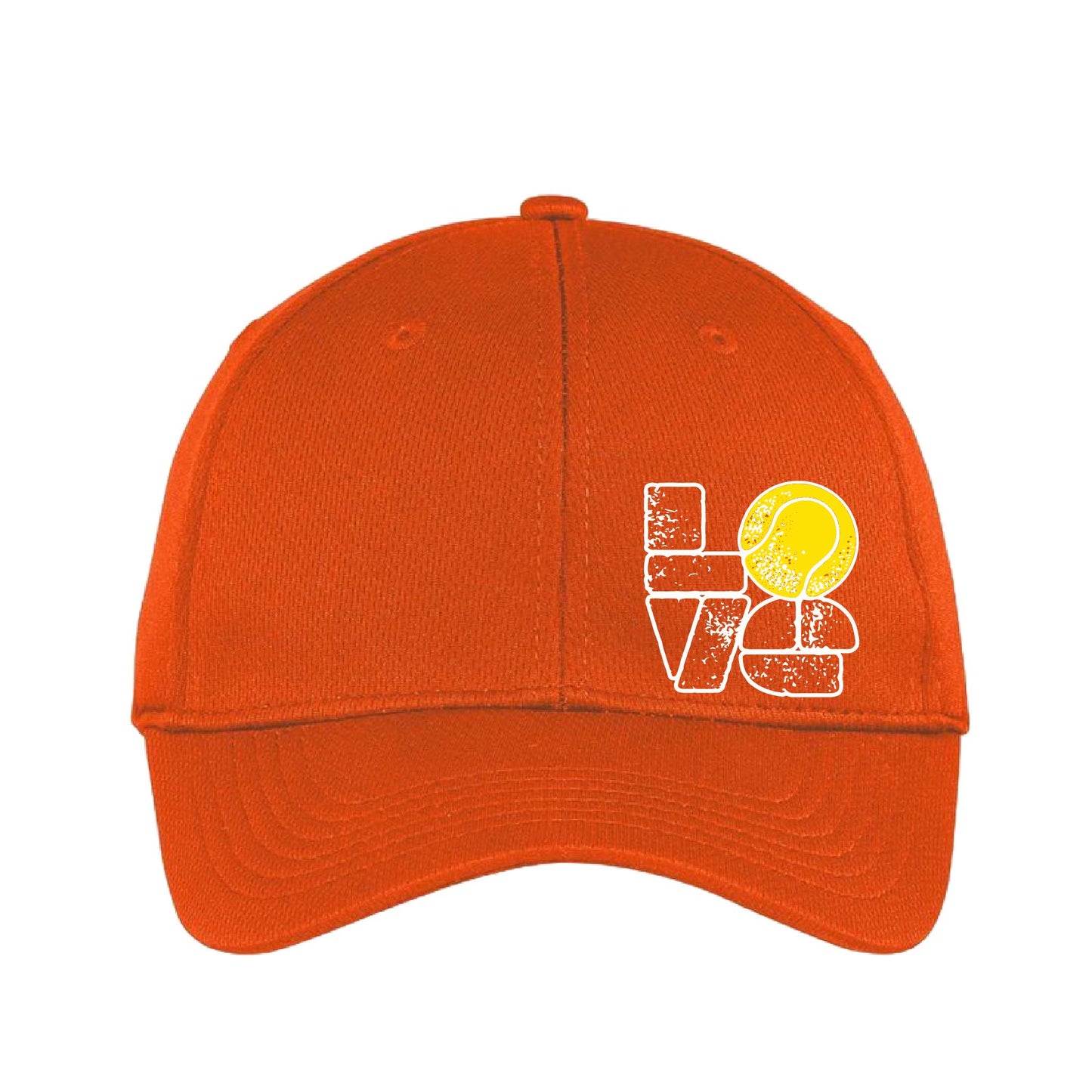 Tennis Love Stacked | Tennis Hat | Moisture-Wicking 100% Polyester