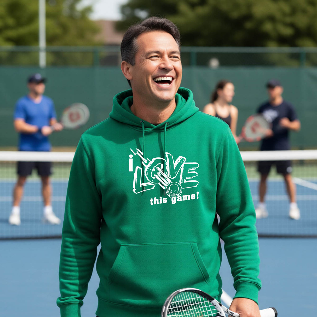 Tennis Sweatshirt Hoodie – Unisex Pullover for Tennis Players