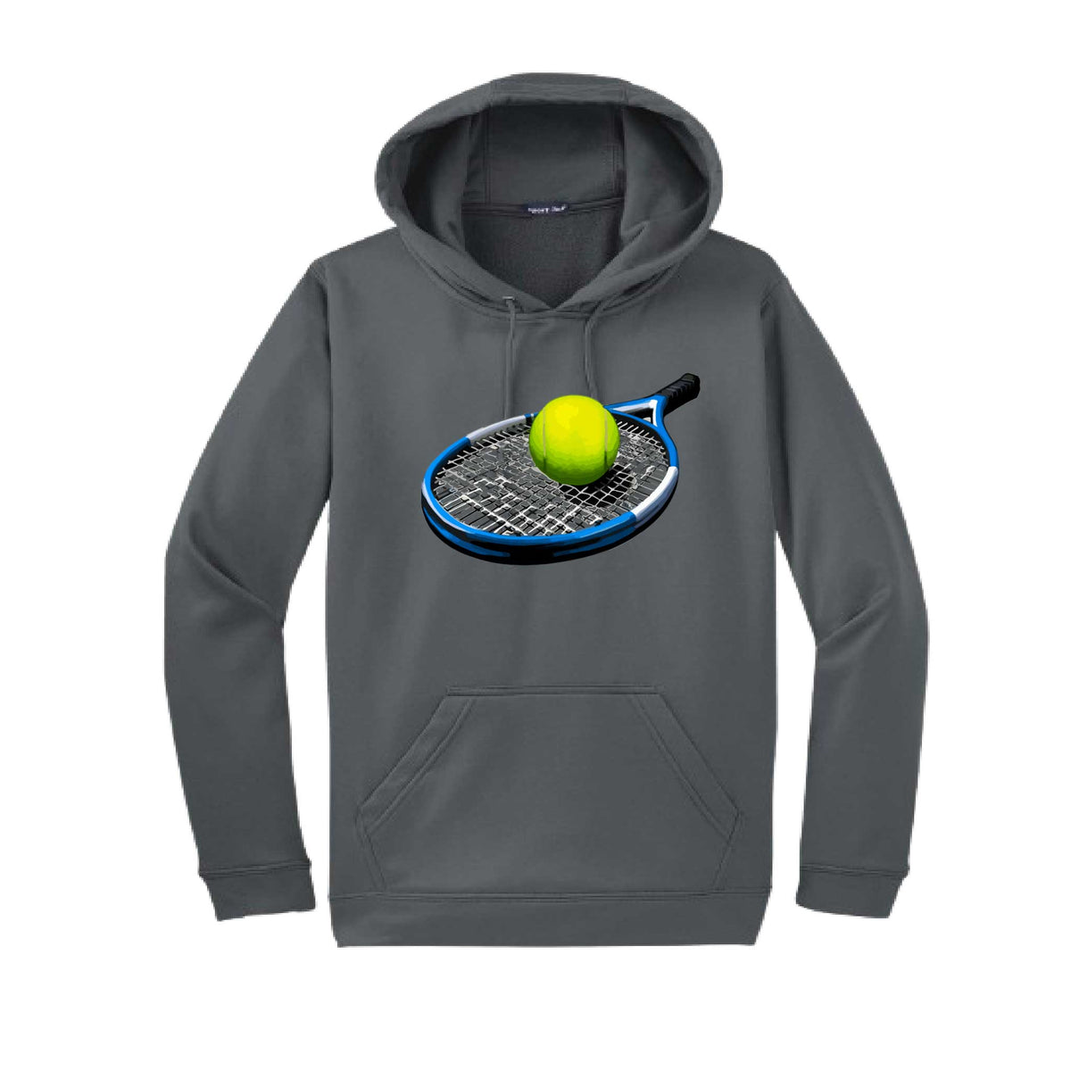 Tennis Racquet and Ball | Unisex Hoodie Athletic Tennis Sweatshirt | 50% Cotton/50% Polyester