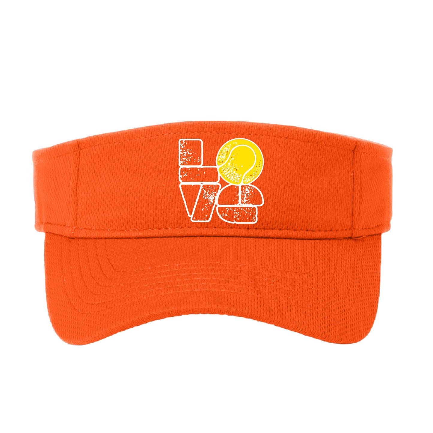 Tennis Love Stacked | Tennis Visors | Moisture Wicking 100% Polyester