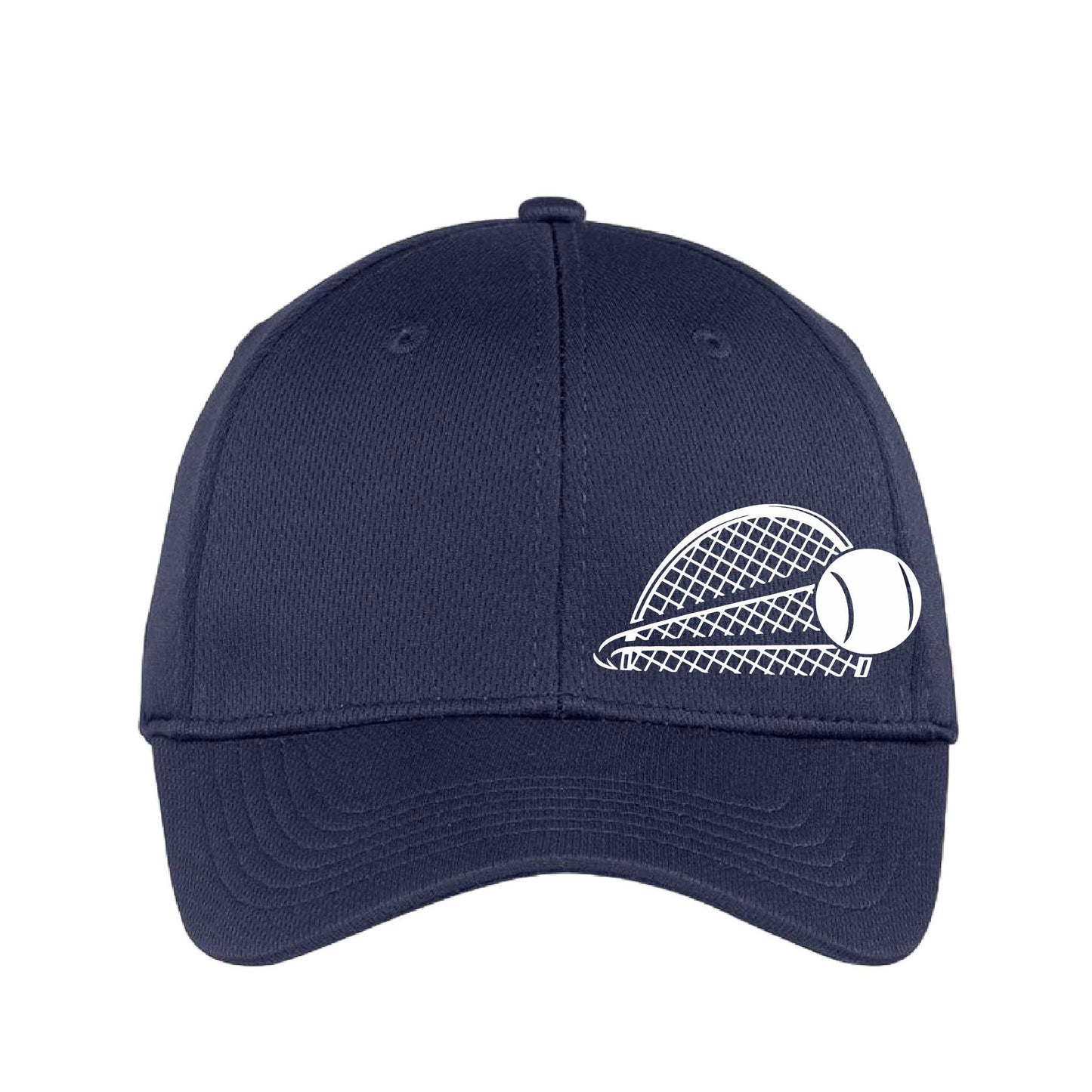 Half Racquet | Tennis Hat | Moisture-Wicking 100% Polyester