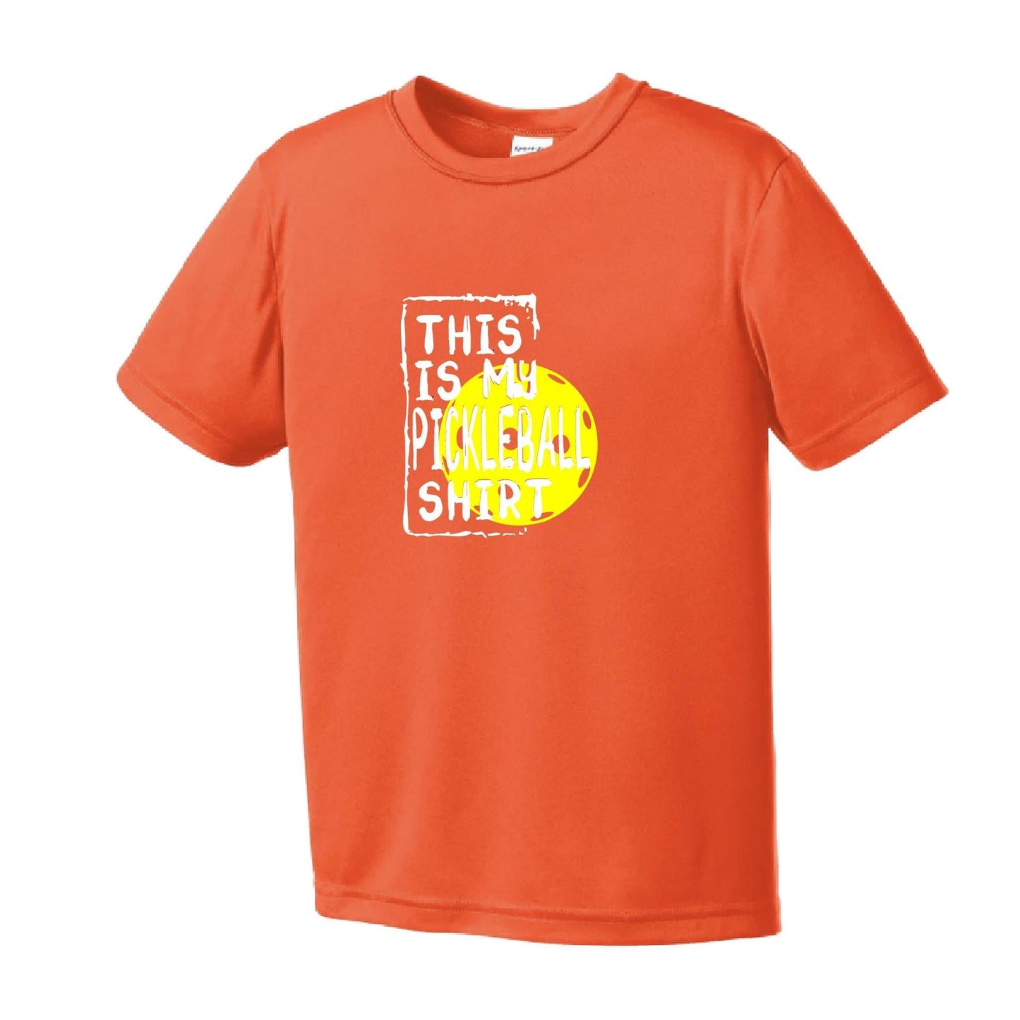 This Is My Pickleball Shirt | Youth Short Sleeve Pickleball Performance T-Shirts | 100% Polyester