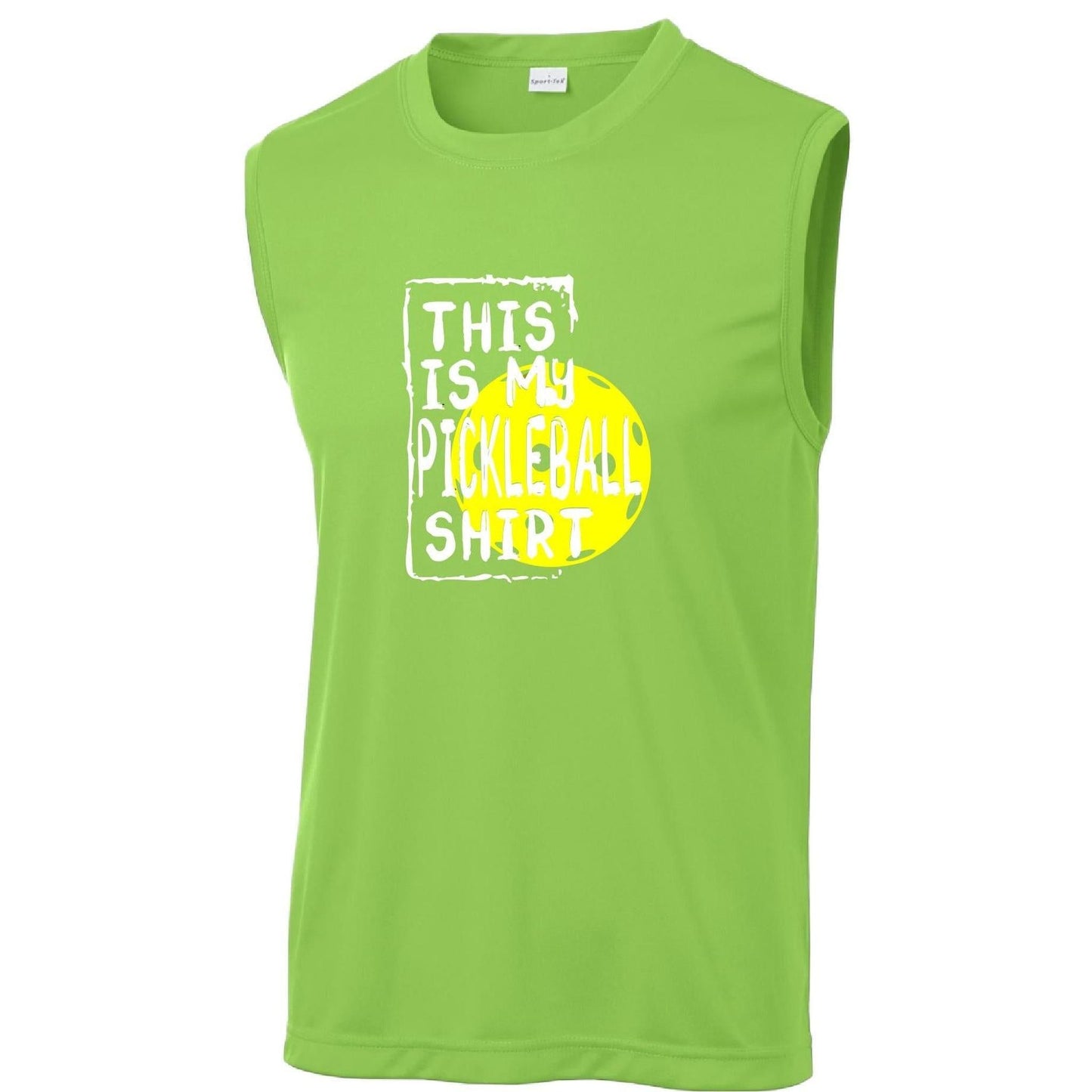 This is my Pickleball Shirt | Men’s Sleeveless Athletic Performance T-Shirts | 100% Polyester
