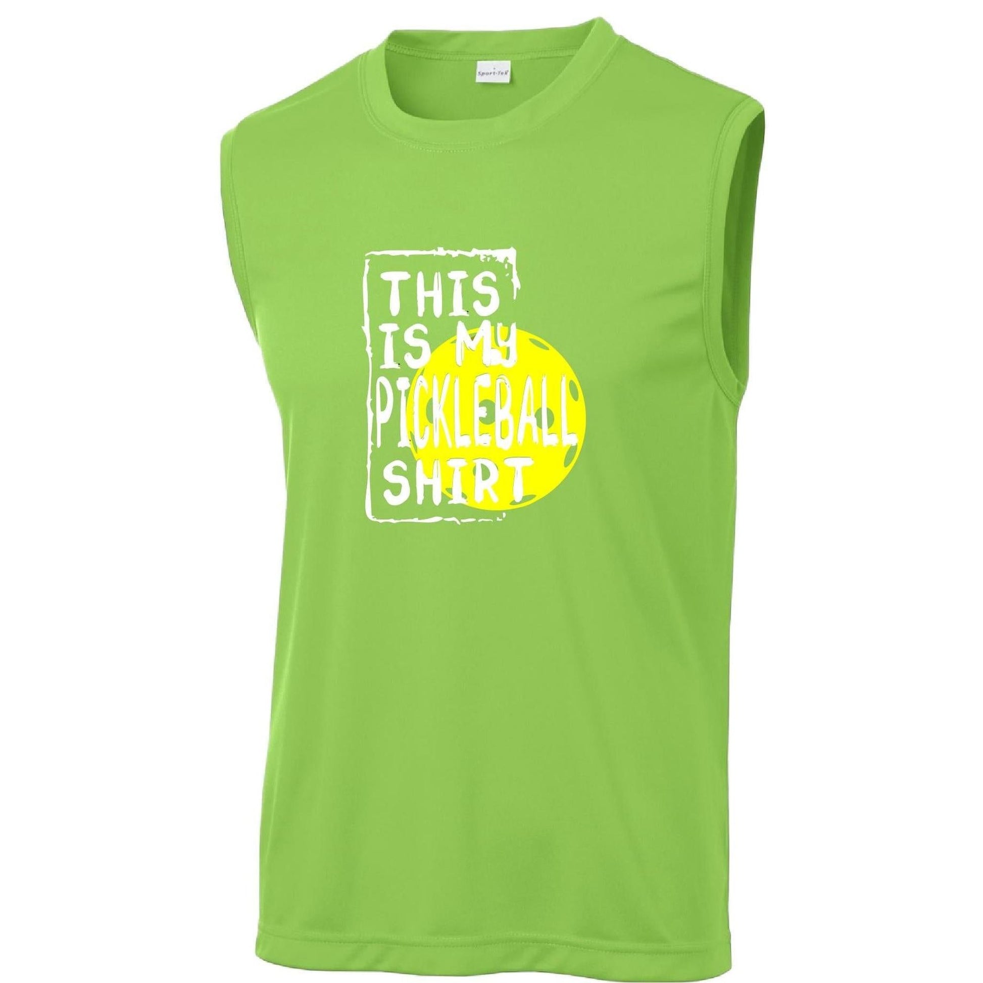 This is my Pickleball Shirt | Men’s Sleeveless Athletic Performance T-Shirts | 100% Polyester