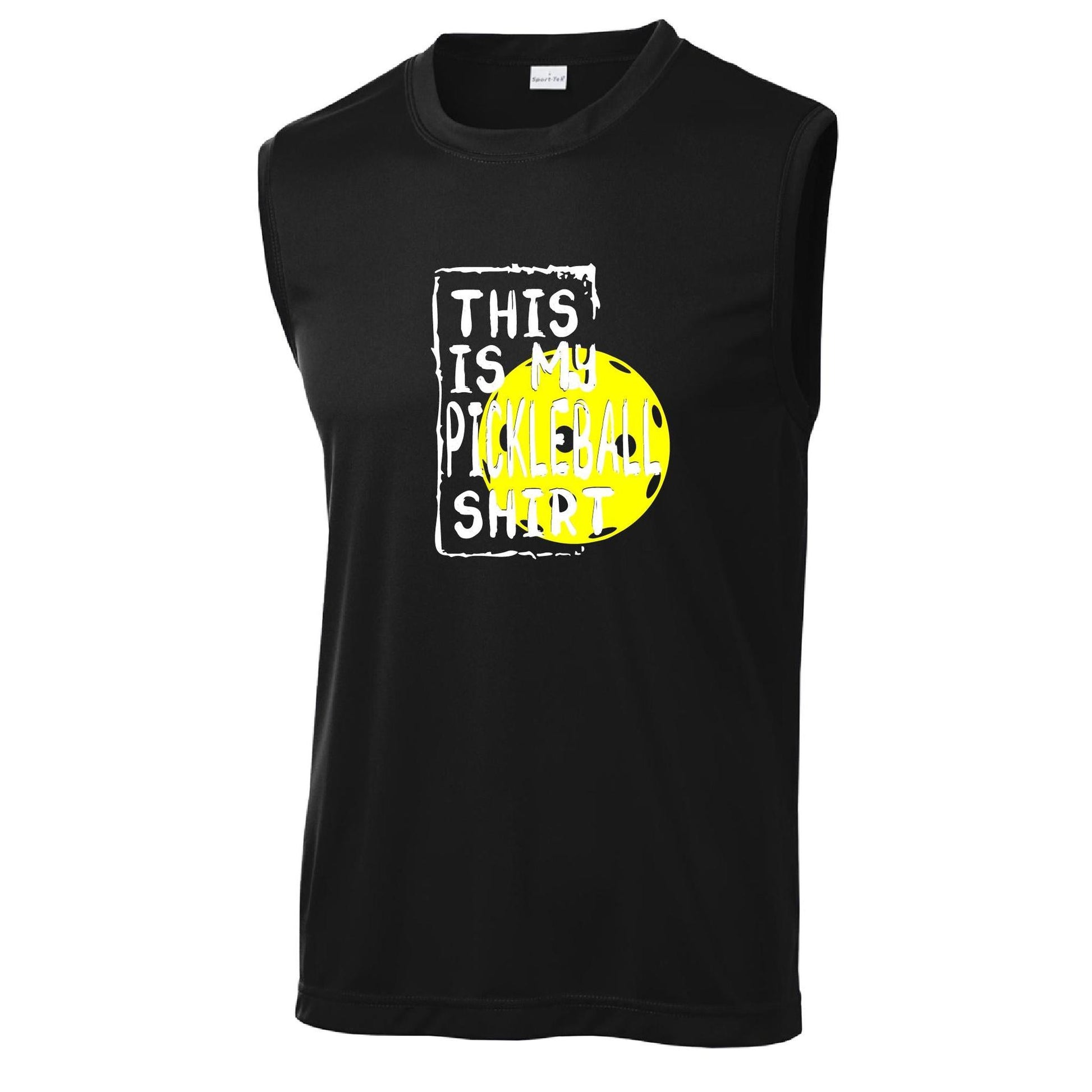 This is my Pickleball Shirt | Men’s Sleeveless Athletic Performance T-Shirts | 100% Polyester