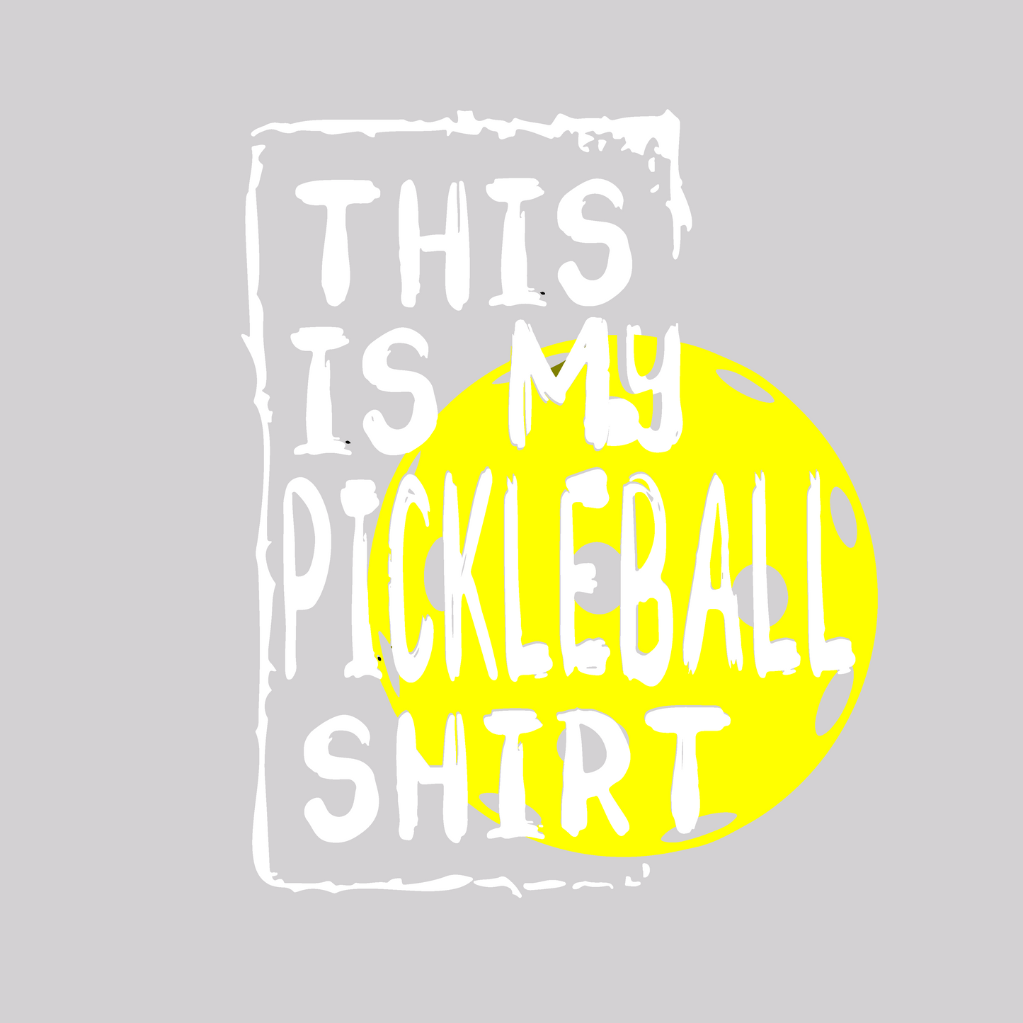 This Is My Pickleball Shirt | Women’s Long Sleeve V-Neck Pickleball Shirt | 100% Polyester