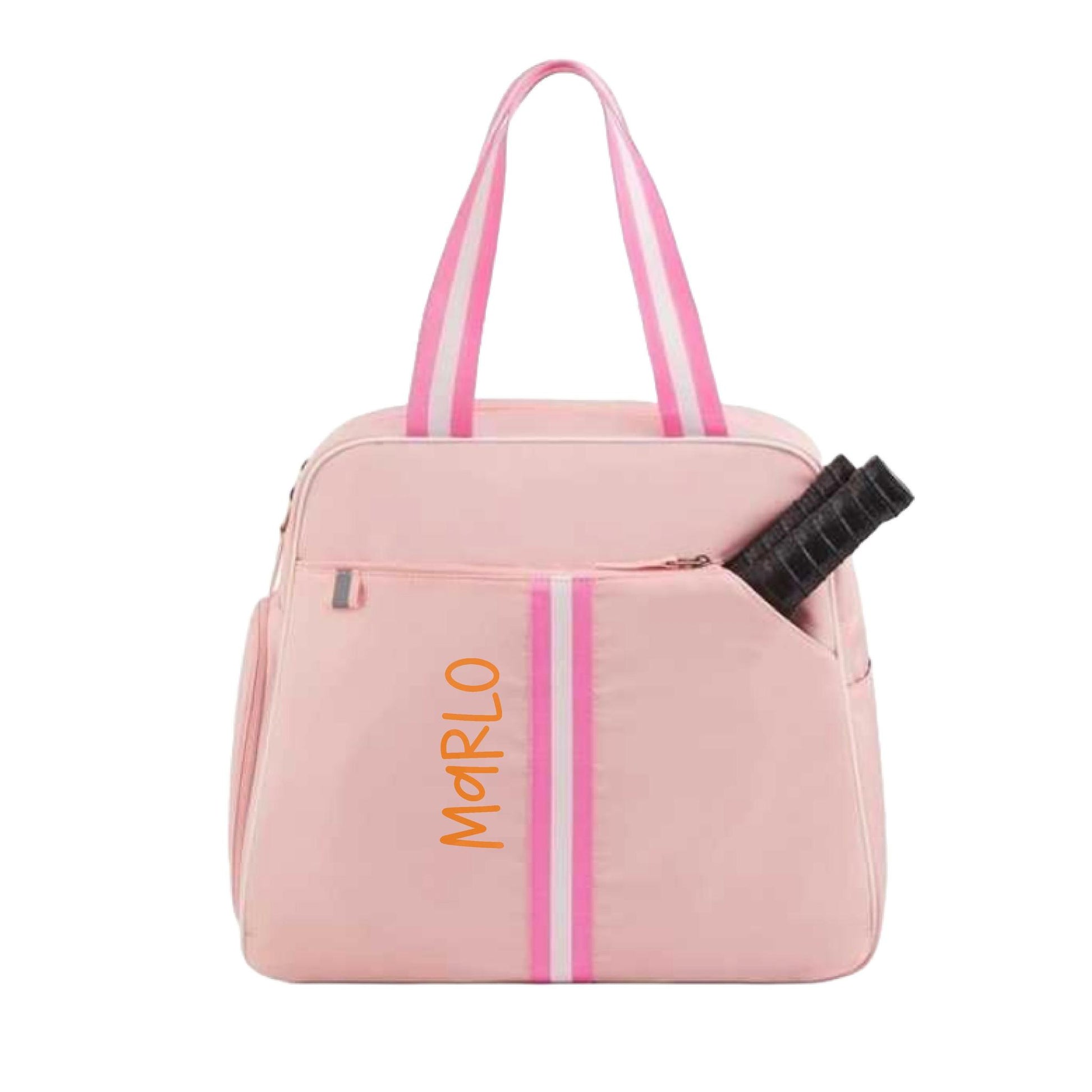 "Timeless" Pink Pickleball Bag (Free Customization) | Pickleball Sports Bag | Medium Size Court Bag