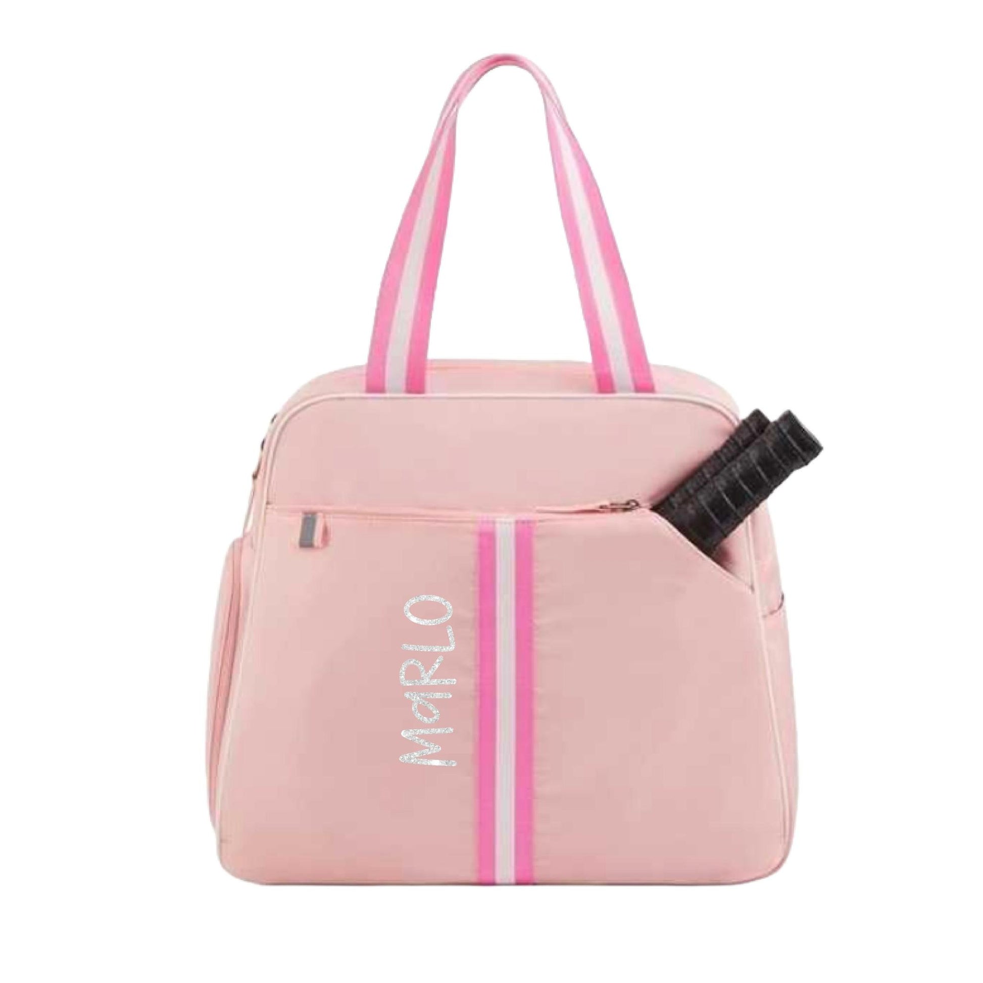 "Timeless" Pink Pickleball Bag (Free Customization) | Pickleball Sports Bag | Medium Size Court Bag