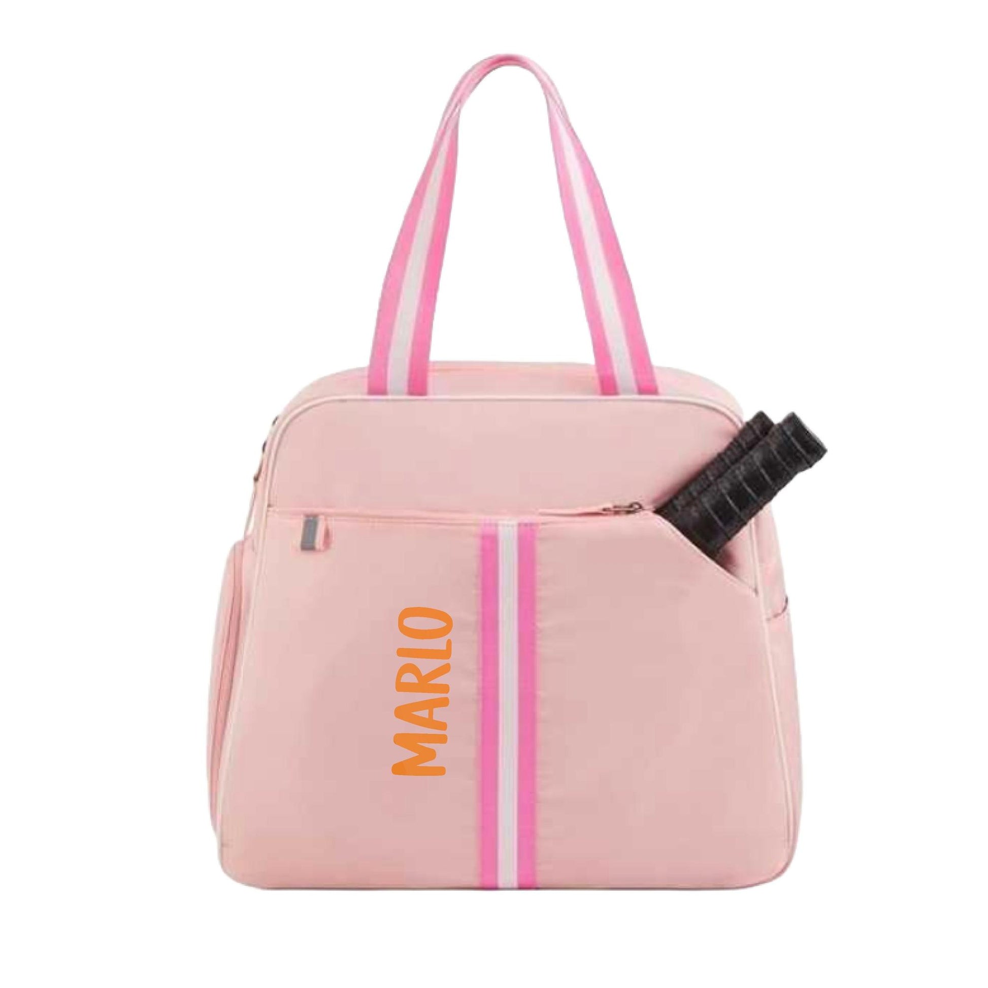 "Timeless" Pink Pickleball Bag (Free Customization) | Pickleball Sports Bag | Medium Size Court Bag