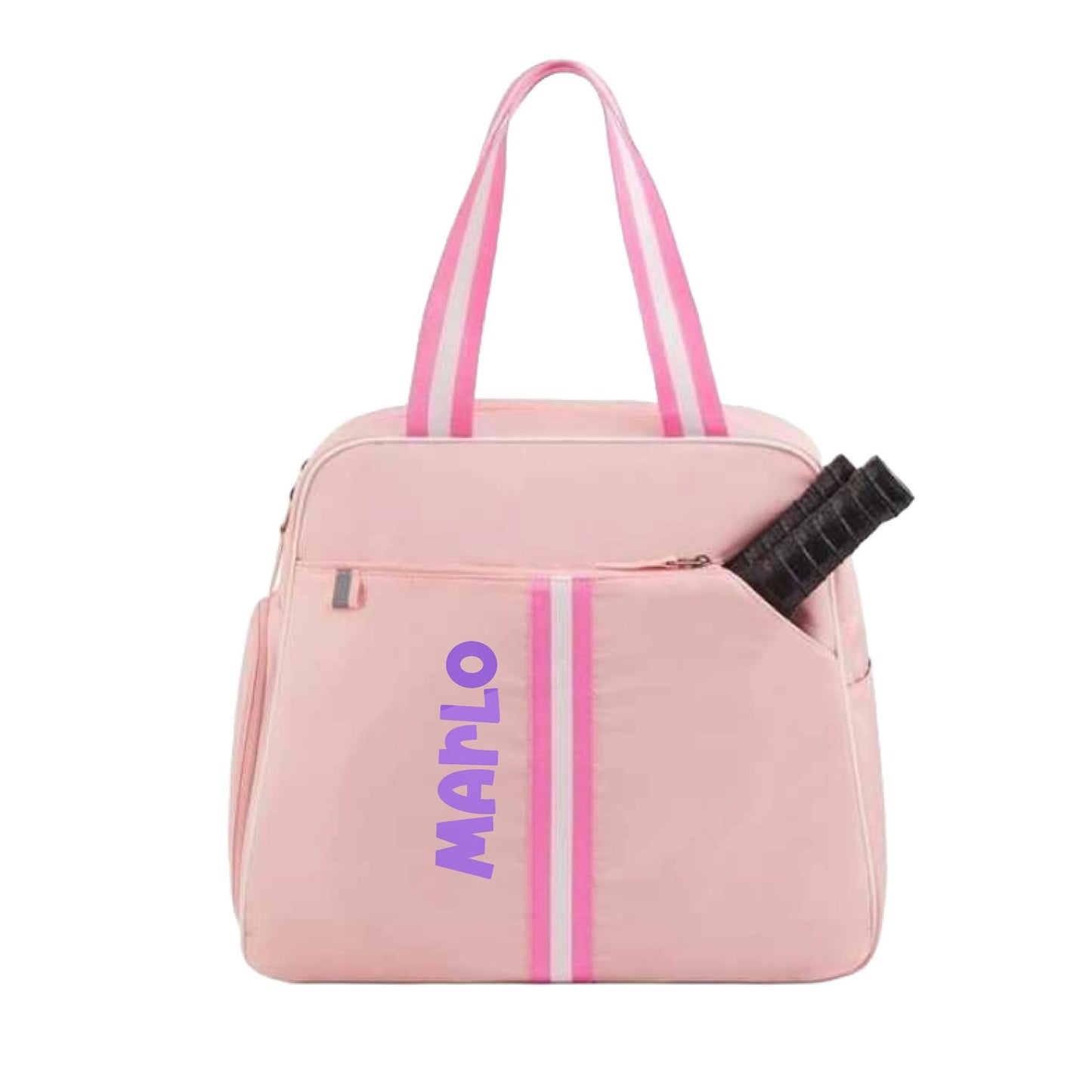 "Timeless" Pink Pickleball Bag (Free Personalization) | Pickleball Sports Bag | Medium Size Court Bag