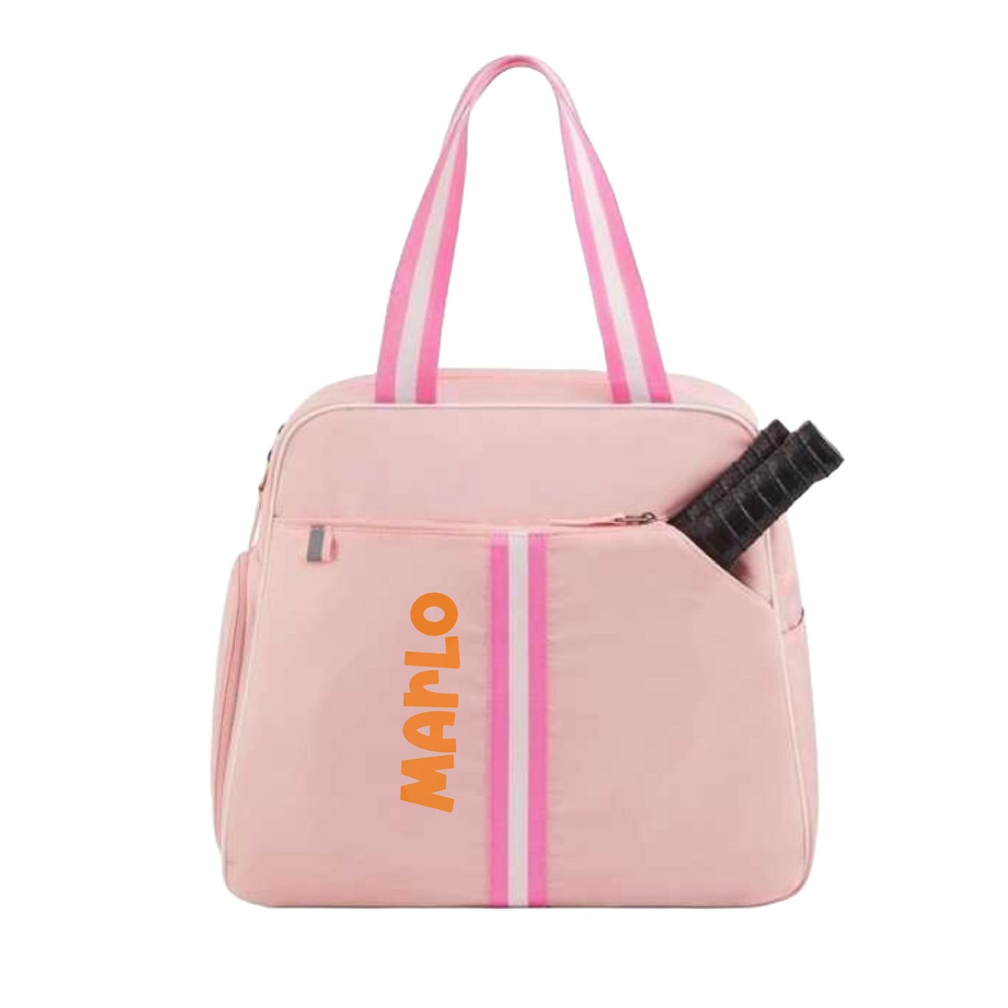 "Timeless" Pink Pickleball Bag (Free Personalization) | Pickleball Sports Bag | Medium Size Court Bag
