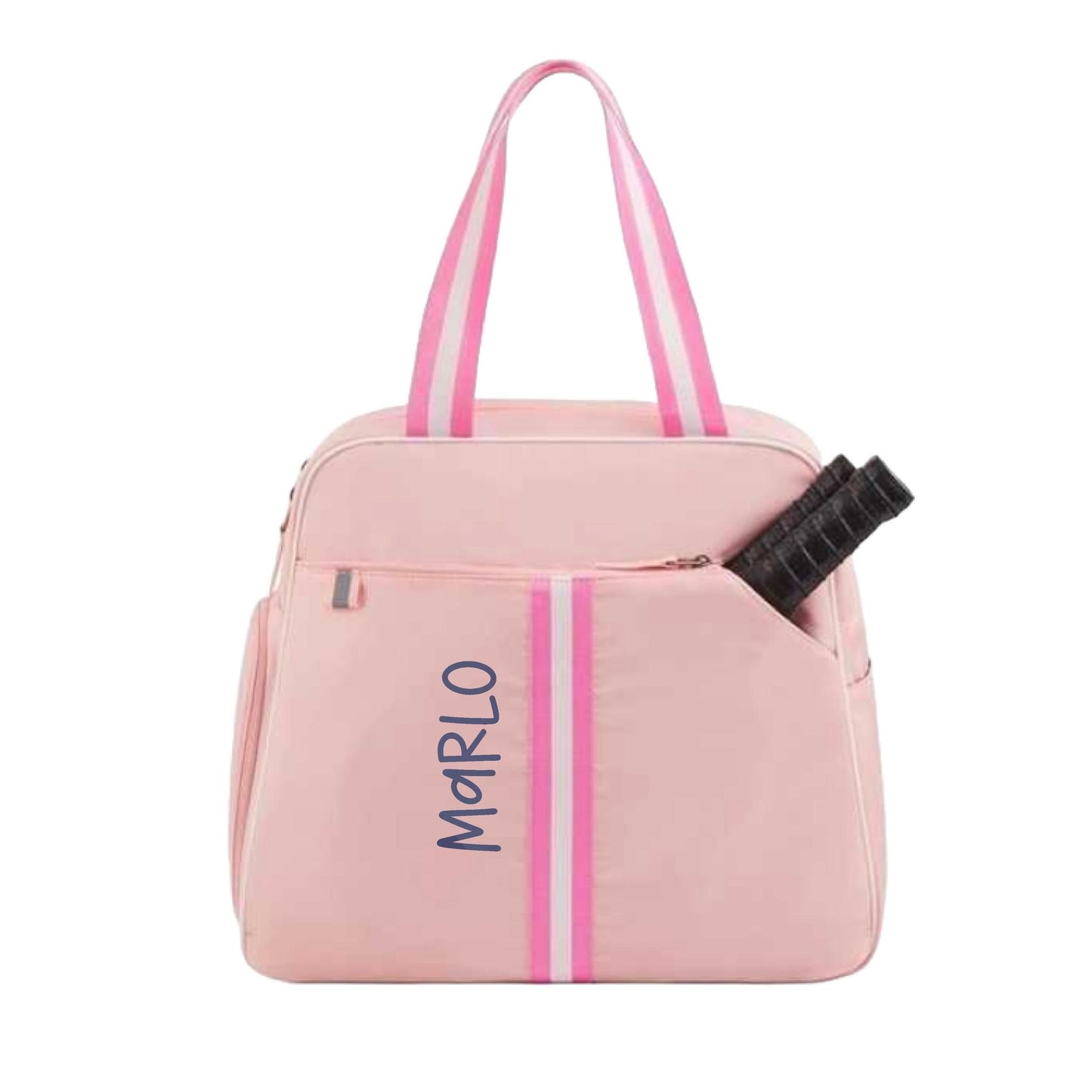 "Timeless" Pink Pickleball Bag (Free Personalization) | Pickleball Sports Bag | Medium Size Court Bag