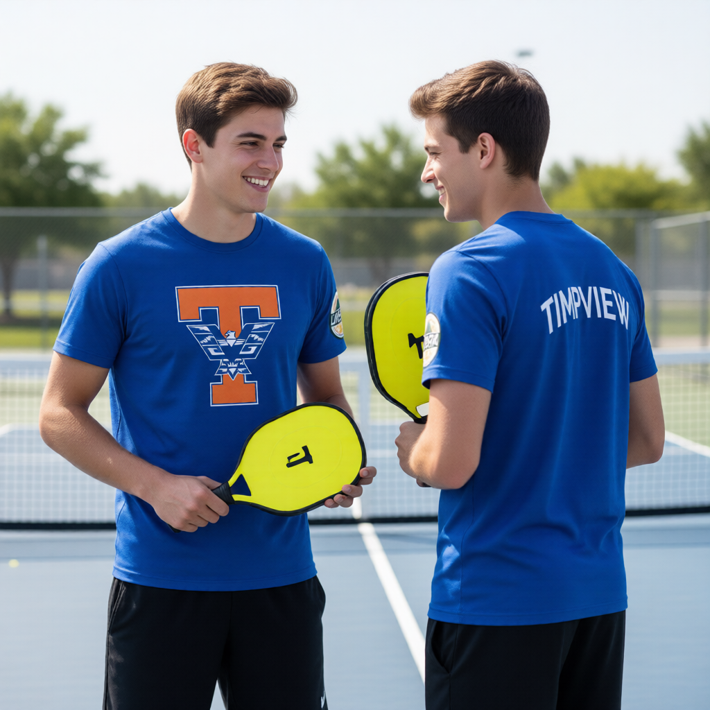 Timpview High USHPA | Men's Short Sleeve Crewneck T-Shirts | 100% Polyester
