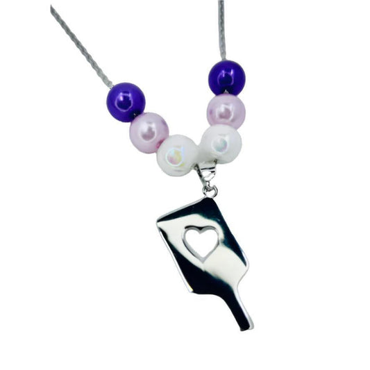 Tiny Sterling Silver Pickleball Paddle Necklace | Pickleball Jewelry | Fun Pickleball Gifts